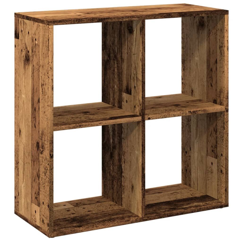 vidaXL Bücherregal Raumteiler-Bücherregal Altholz-Optik 69,5x29x69,5 cm, 1-tlg.