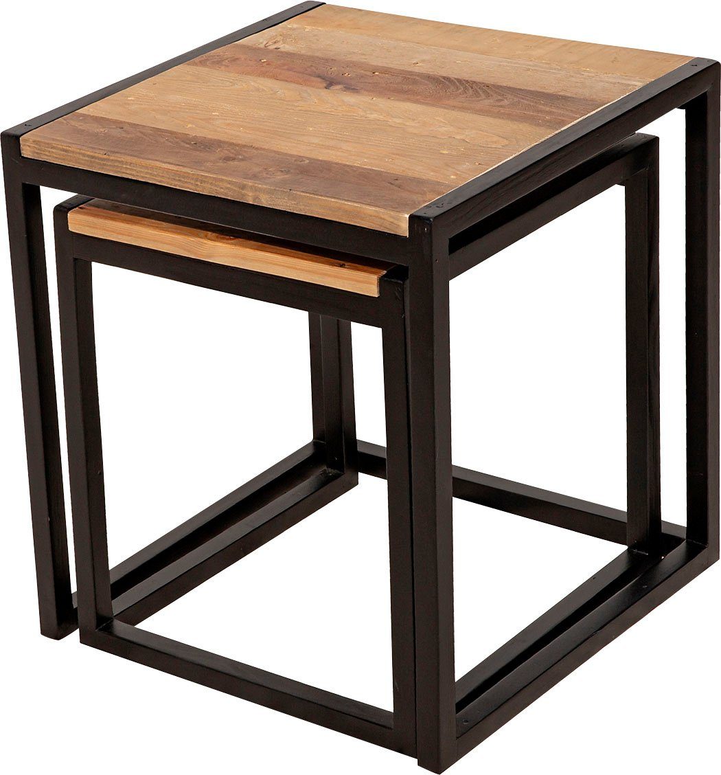 SIT Satztisch »Old Pine« (Set, 2-St), aus recyceltem Pinienholz, Beistelltische 2er-Set-HomeTrends