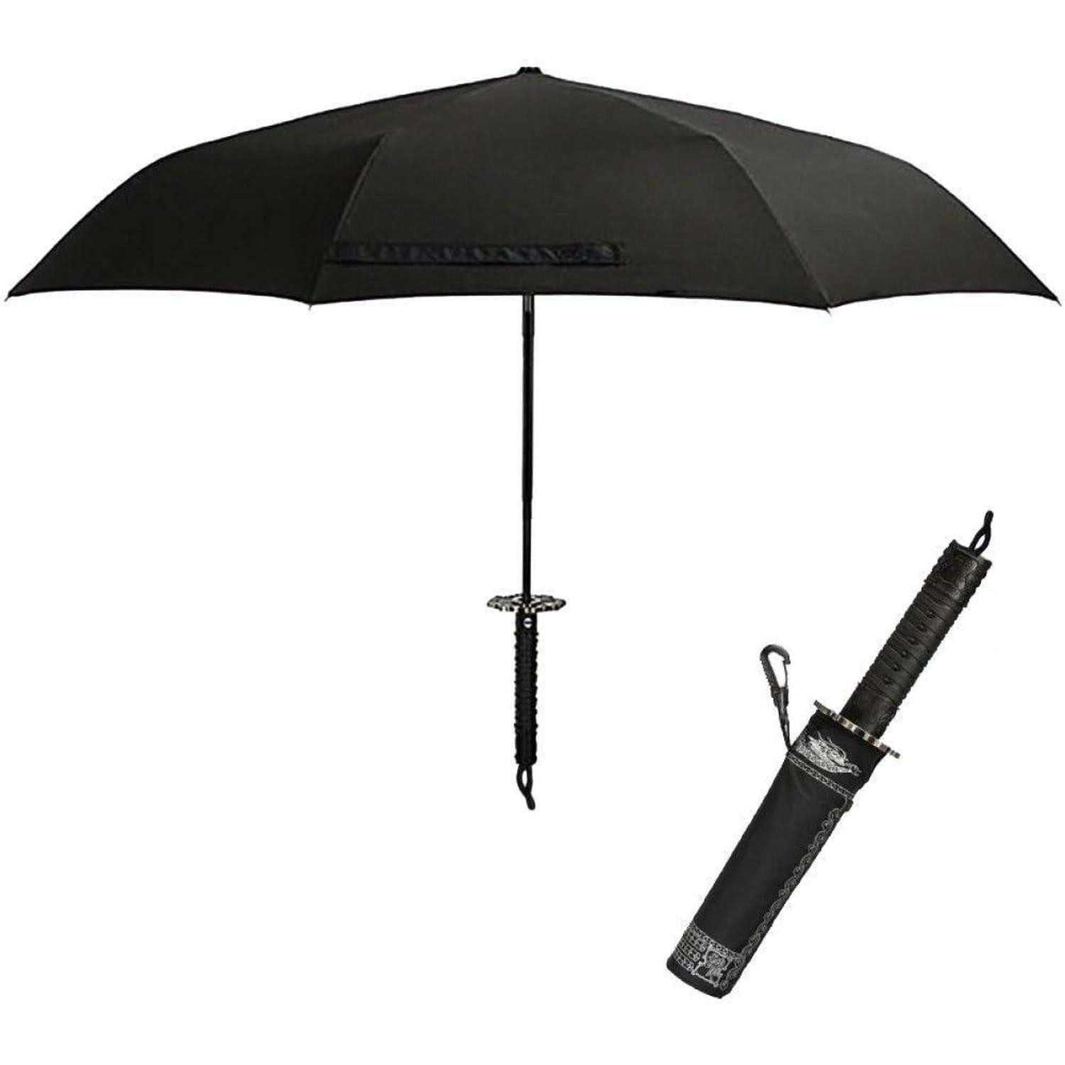 LuxusKollektion Taschenregenschirm Regenschirm Samurai Schwert Stil