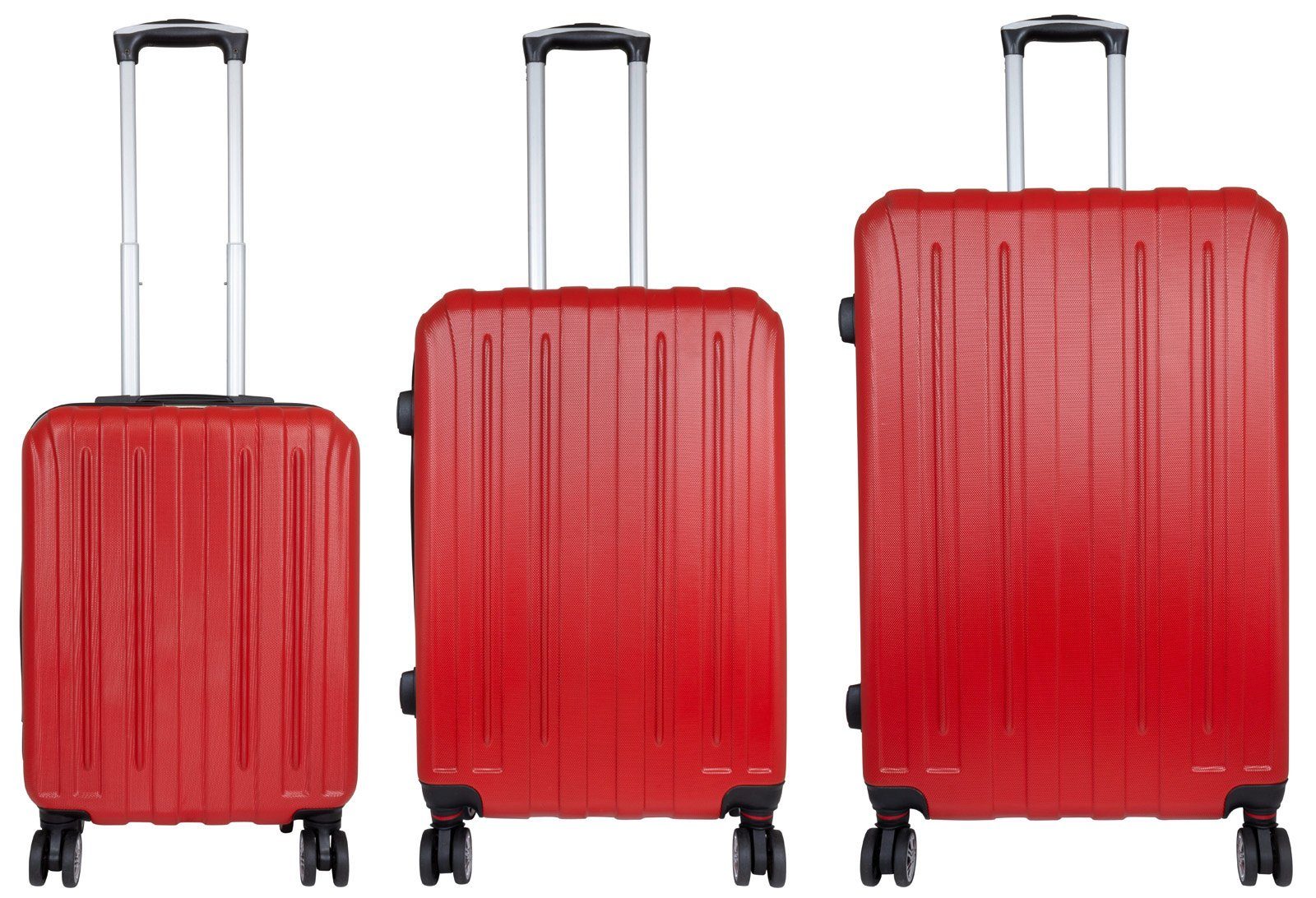 Trendyshop365 Kofferset Dallas, 4 Rollen, (Hartschale, günstig online kaufen