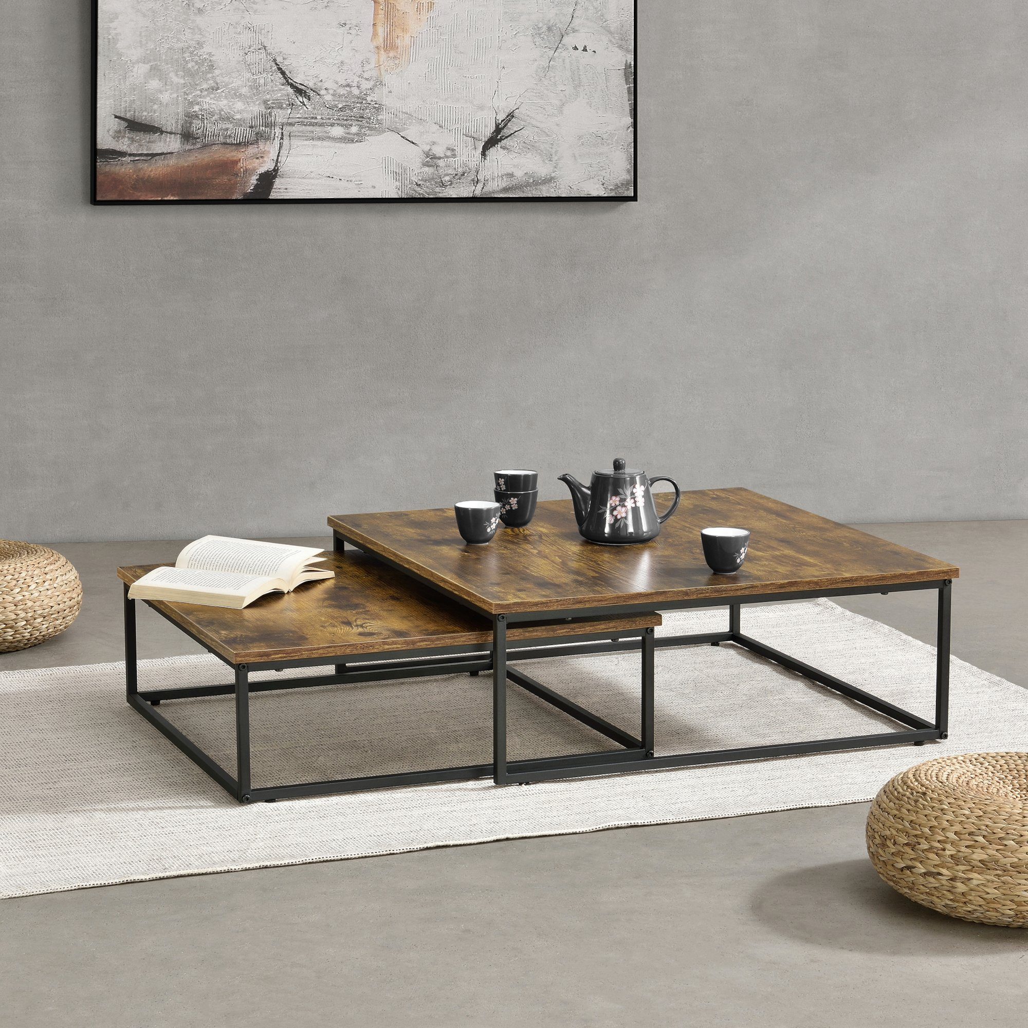 en.casa Couchtisch (2er-Set), Haninge 2er Set günstig online kaufen