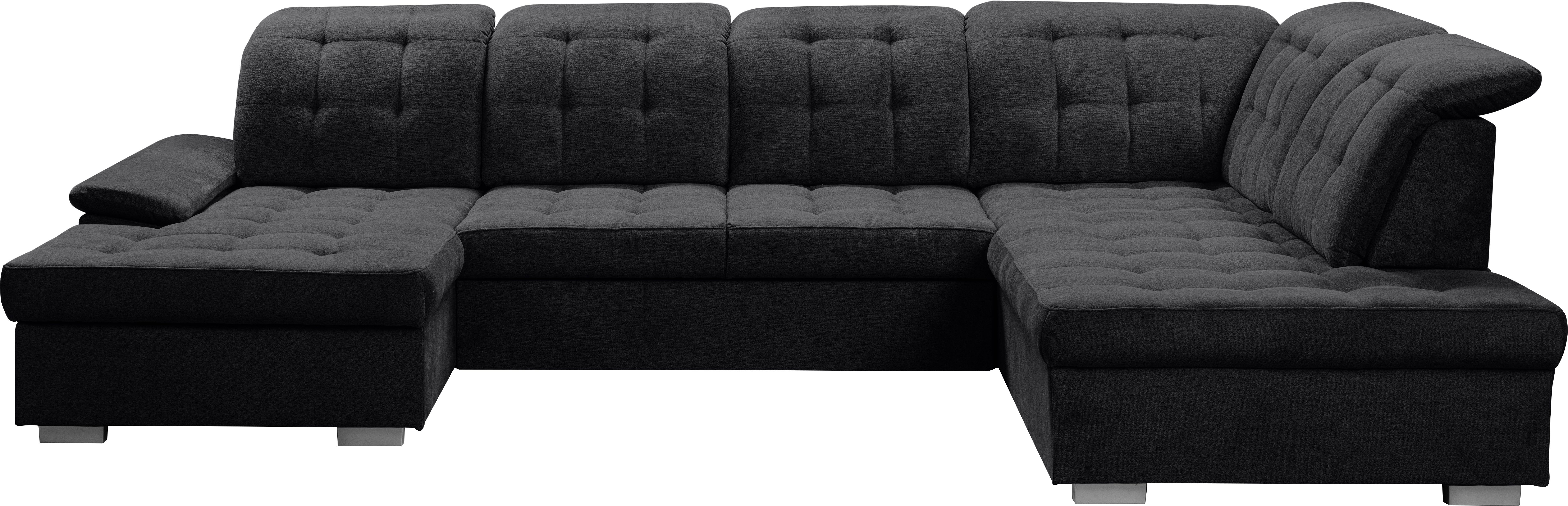 WERK2 Wohnlandschaft Kordula-New Multifunktion Couch, Breite 332cm, U-Form, günstig online kaufen