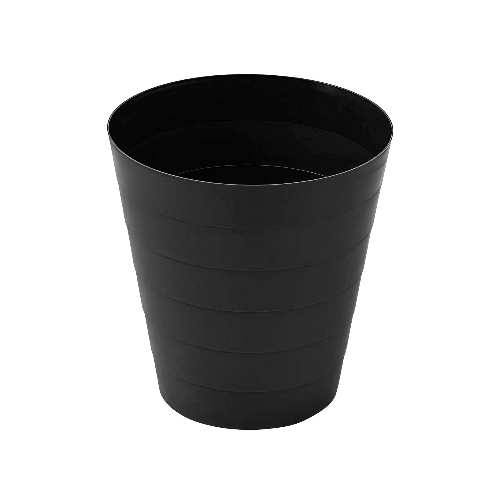 Sinoba Papierkorb moderner Mülleimer Papiereimer 6105 rund, Abfalleimer für Büro Kinderzimmer aus Kunststoff 9 Liter Höhe 25 cm