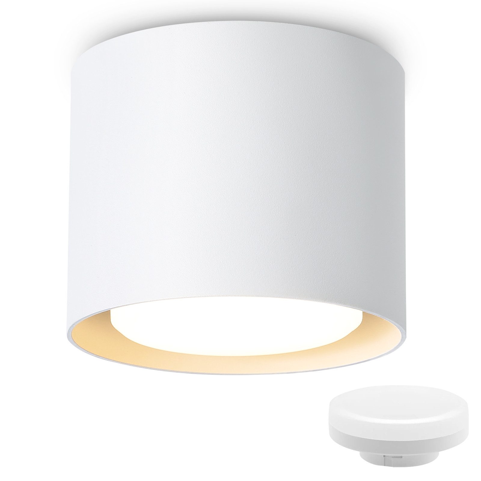 ZMH LED Deckenstrahler Schwarz/Weiß GX53 Modern günstig online kaufen