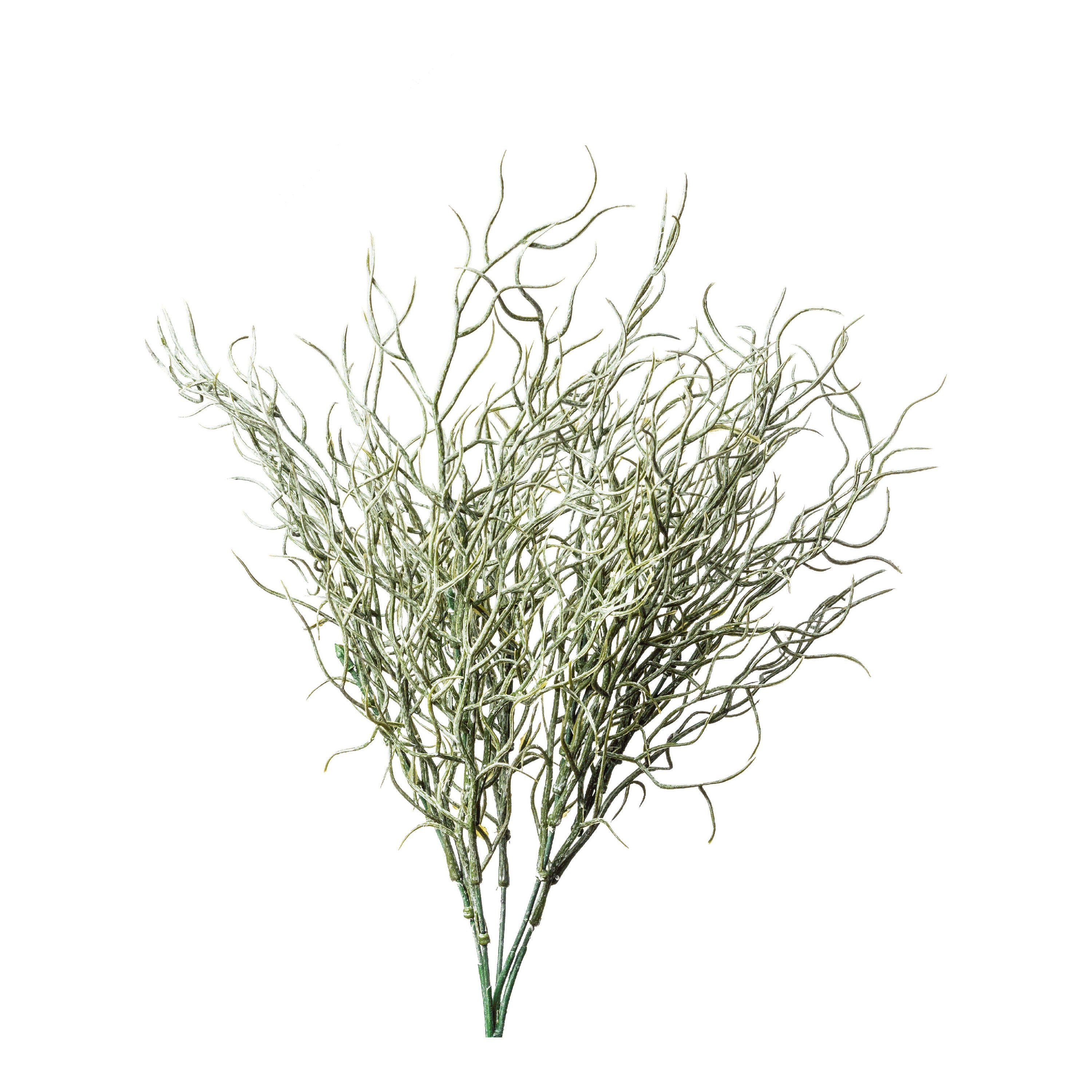 Kunstpflanze Kunst-Zweig Grasbusch, Depot, aus Polyethylen, Draht, L 40 Zentimeter