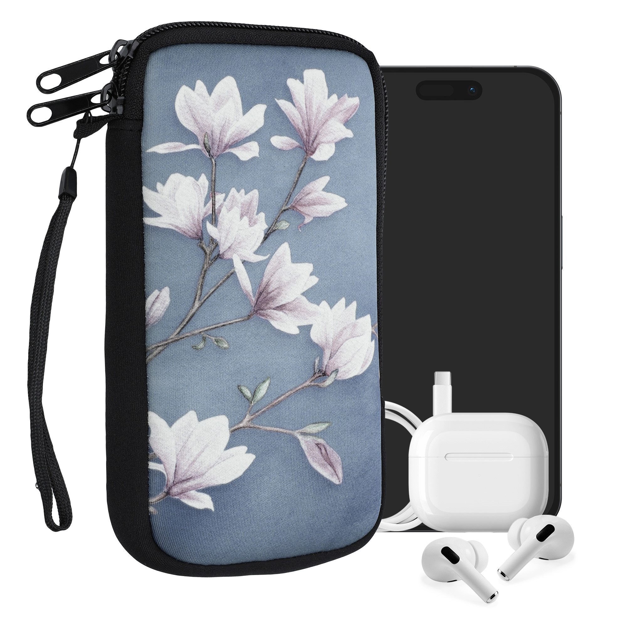 kwmobile Handytasche Handytasche für Smartphones XL - 6,7/6,8" (1-tlg), Neopren Handy Tasche Hülle Cover Case Schutzhülle