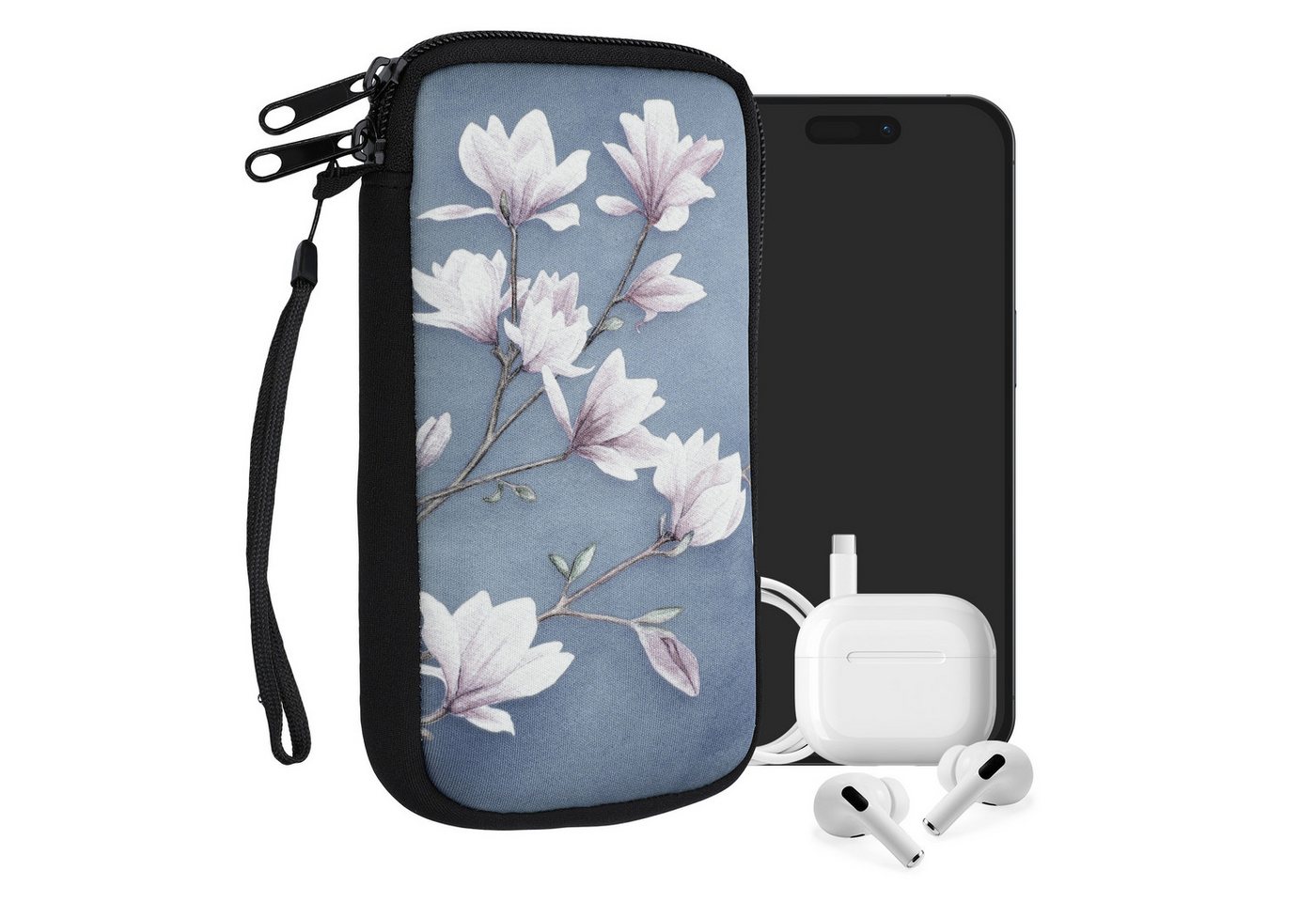 kwmobile Handytasche Handytasche für Smartphones XL - 6,7/6,8" (1-tlg), Neopren Handy Tasche Hülle Cover Case Schutzhülle