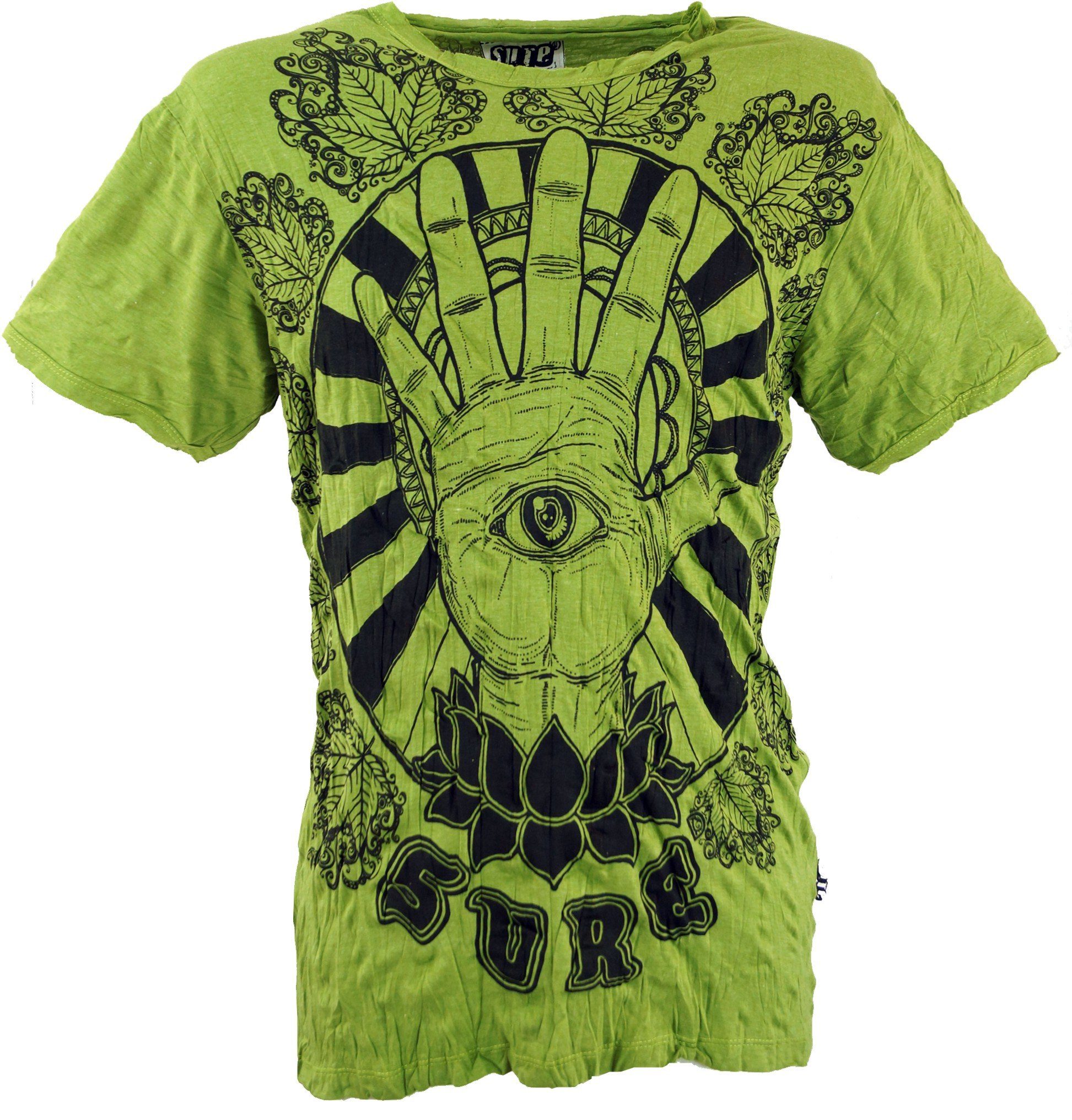 Guru-Shop T-Shirt Sure alternative Bekleidung Magic - Style, lemon Festival, Goa Eye T-Shirt