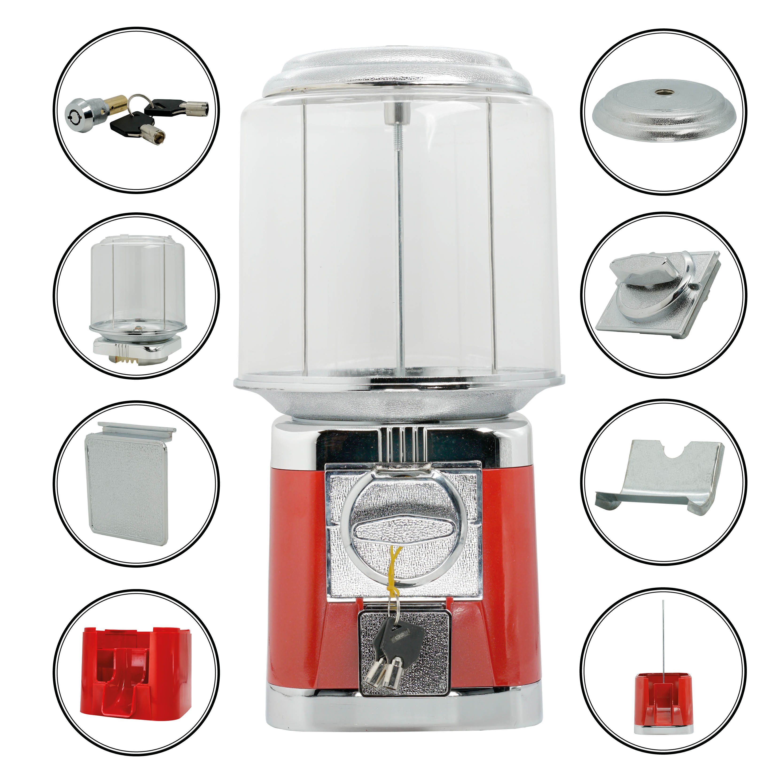 what the shop Spieltisch Spielzeugautomat Old School Kapselverteiler 1€ Einwurf- unbefüllt, (1-tlg)