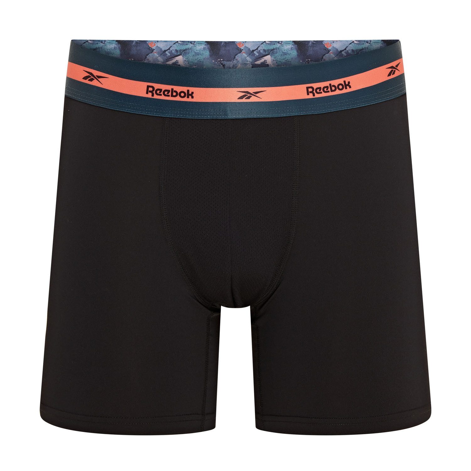 Reebok Trunk LUTHER (3er Pack) basic, feuchtigkeitsregulierend, mit Logo, mit Muster, breiter Bund