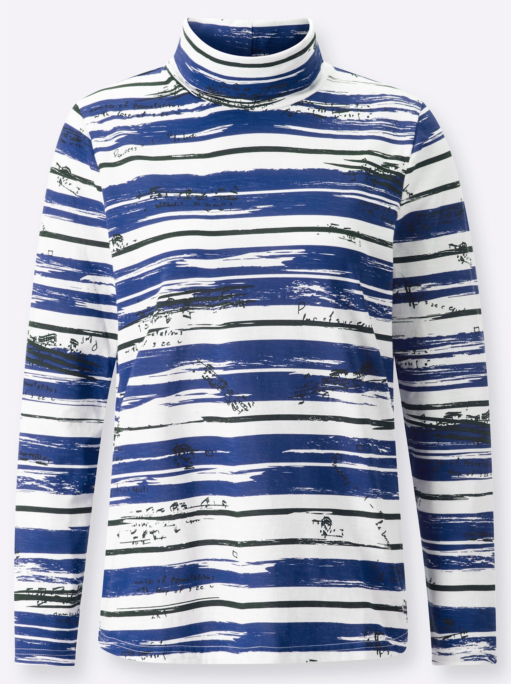 royalblau-marine-bedruckt T-Shirt WEIDEN WITT