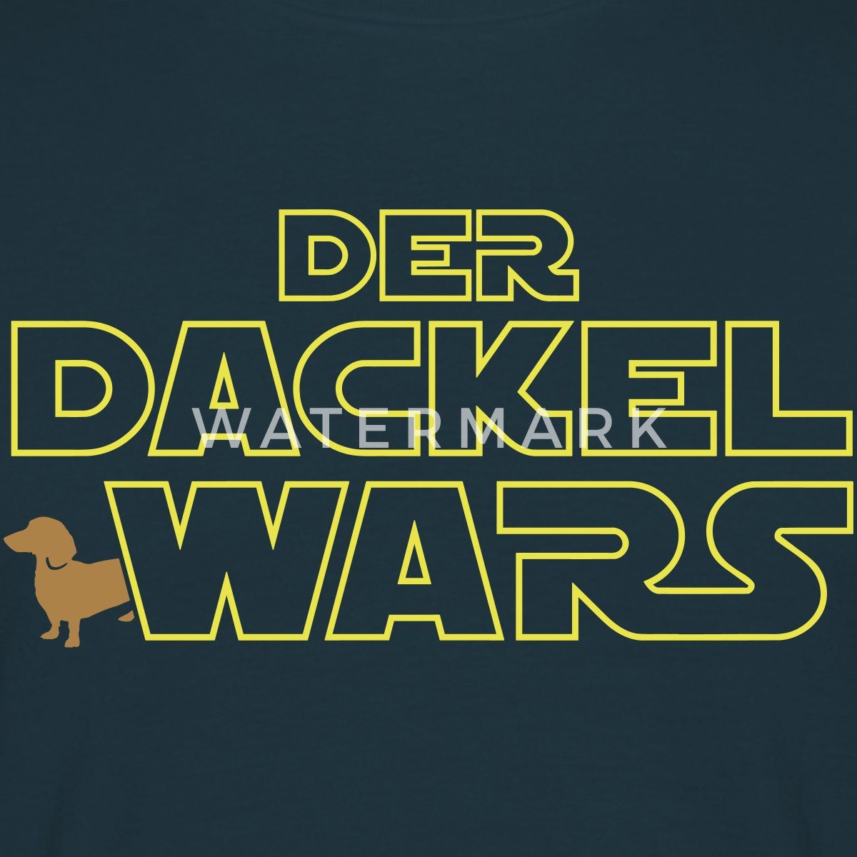 Spreadshirt T-Shirt Der Dackel Wars Geschenk Hundebesitzer Dackelfan Männer günstig online kaufen