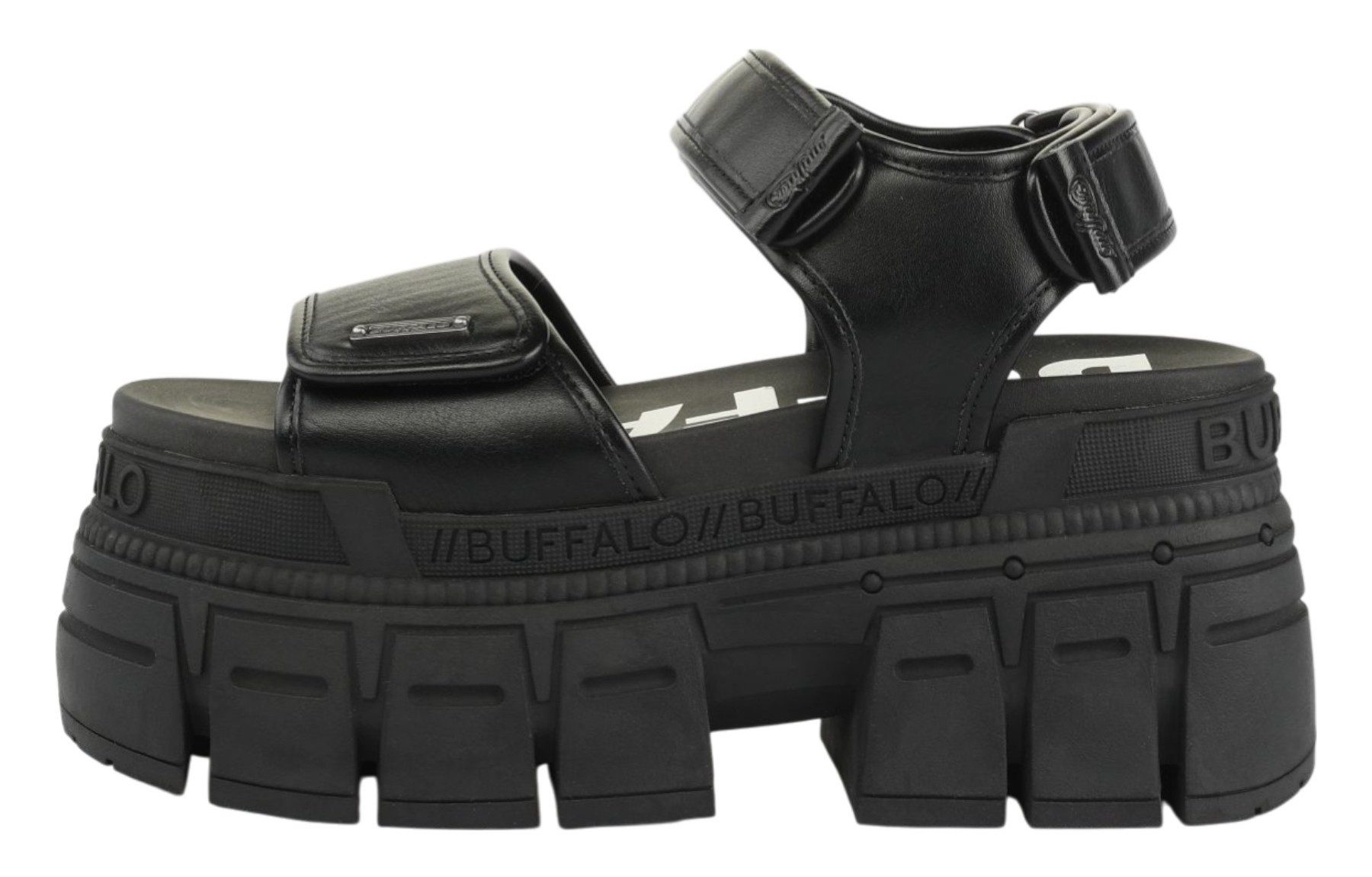 Buffalo 1602310 Gospher Sandal Velc Black Sandale
