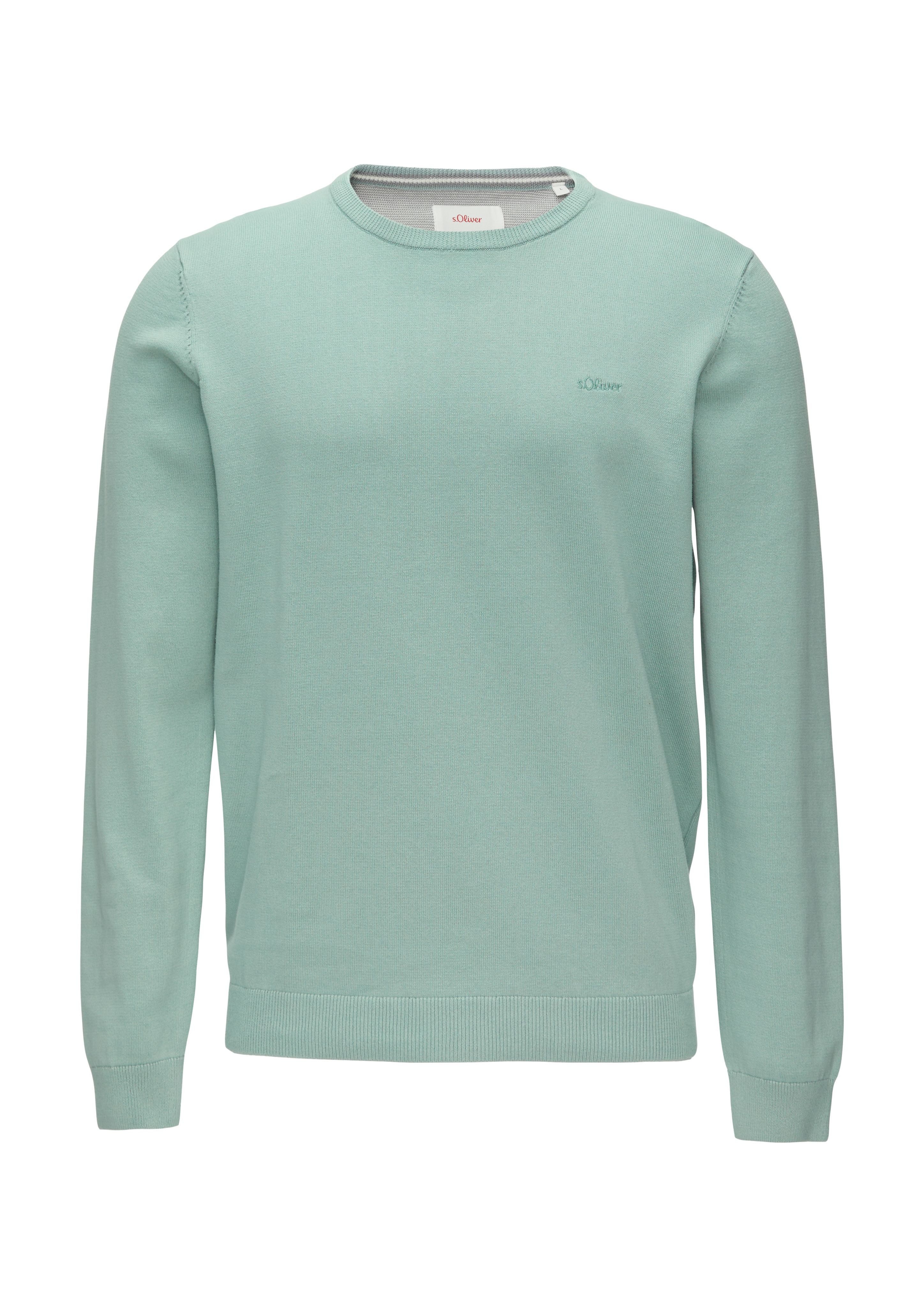 s.Oliver Strickpullover mit Logostickerei günstig online kaufen