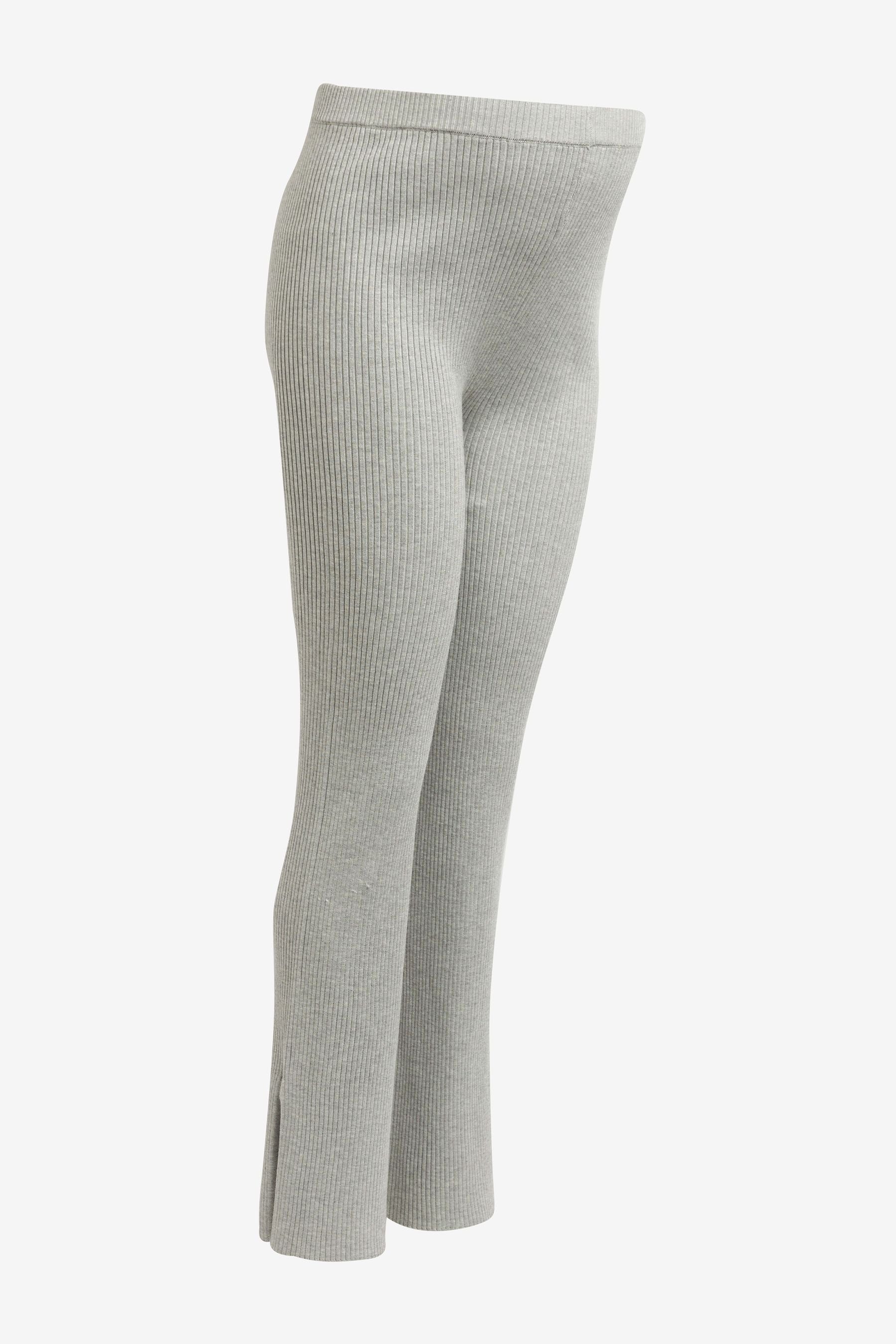 Umstandshose Gerippe Hose mit geschlitztem Saum