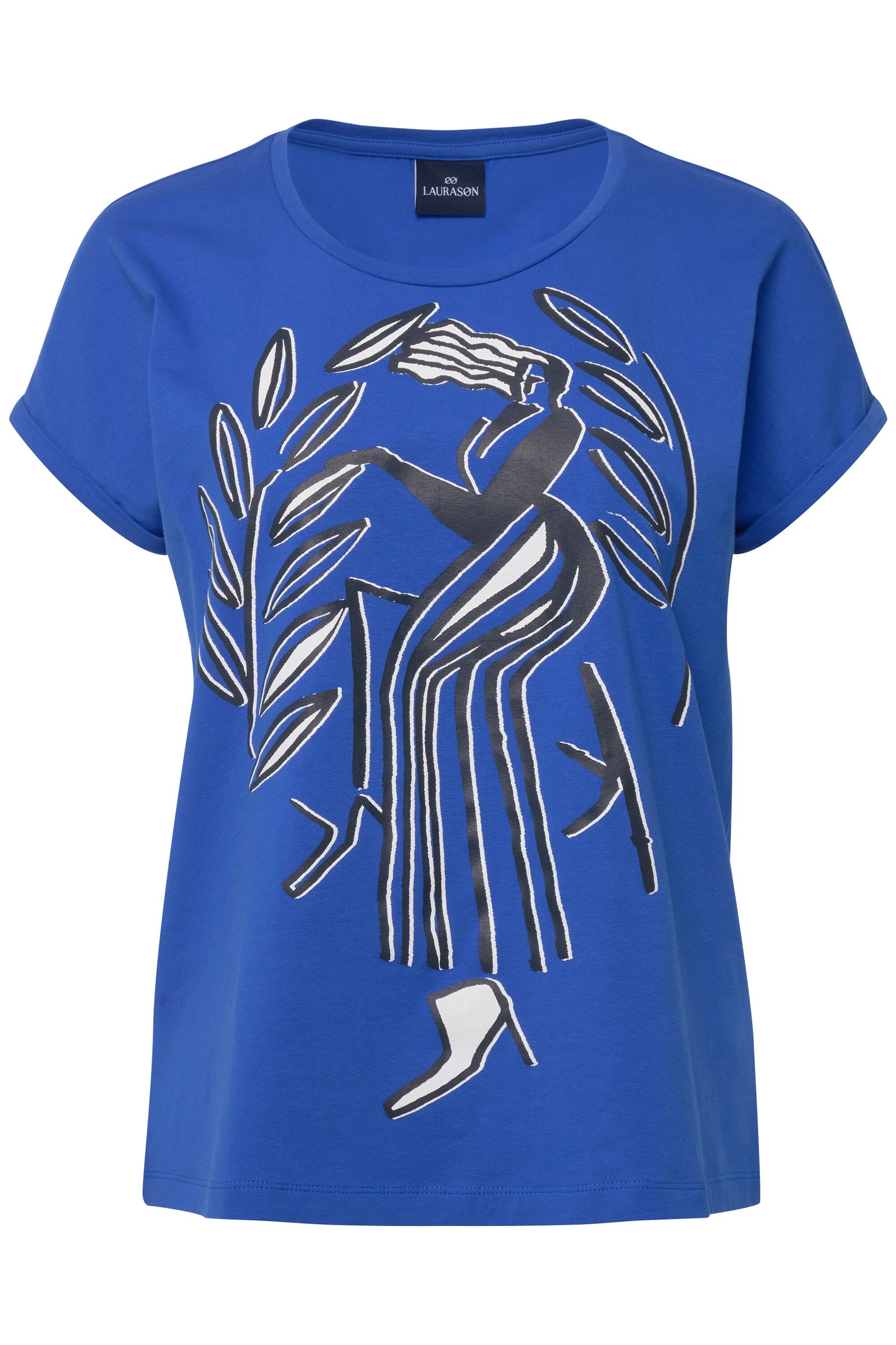 Laurasøn T-Shirt T-Shirt oversized Print Rundhals günstig online kaufen