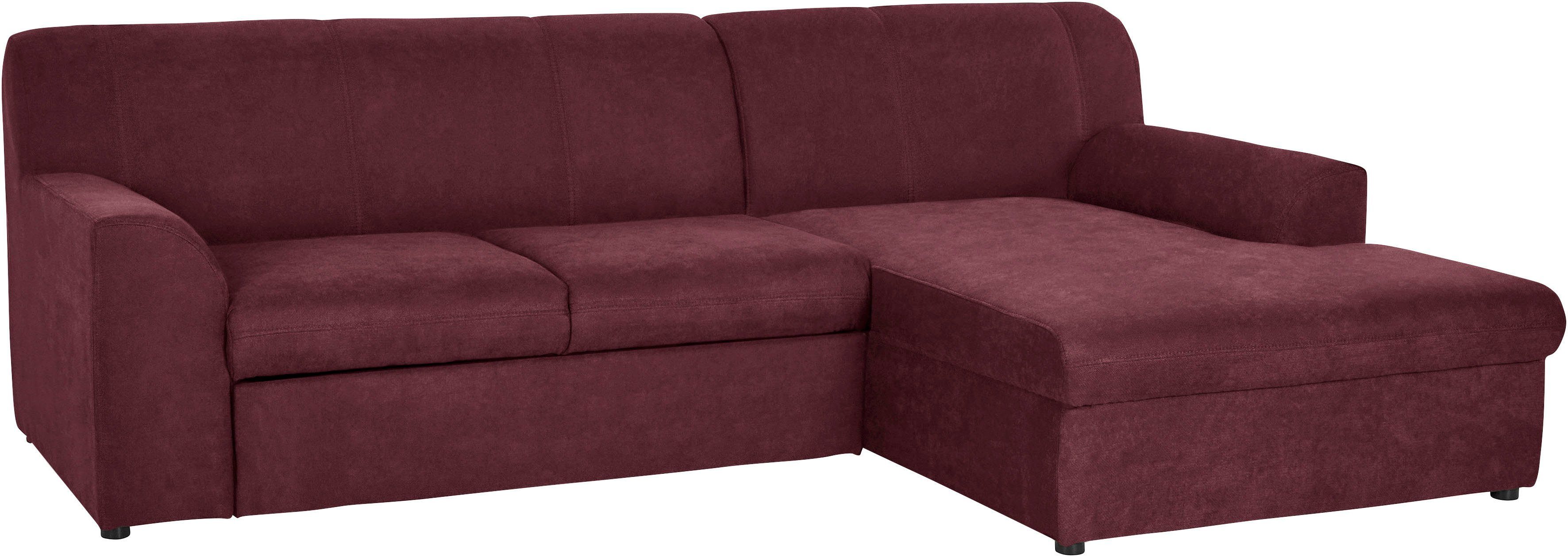 DOMO collection Ecksofa "Modica kompakt und elegant, Breite 244, L-Form", m günstig online kaufen