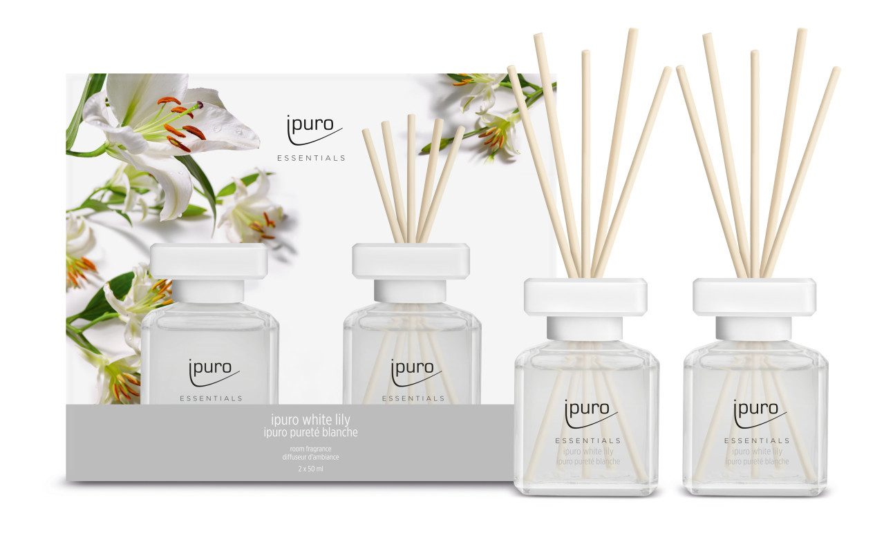 IPURO Raumduft ipuro Raumduft Essentials white lily 2 x 50 ml