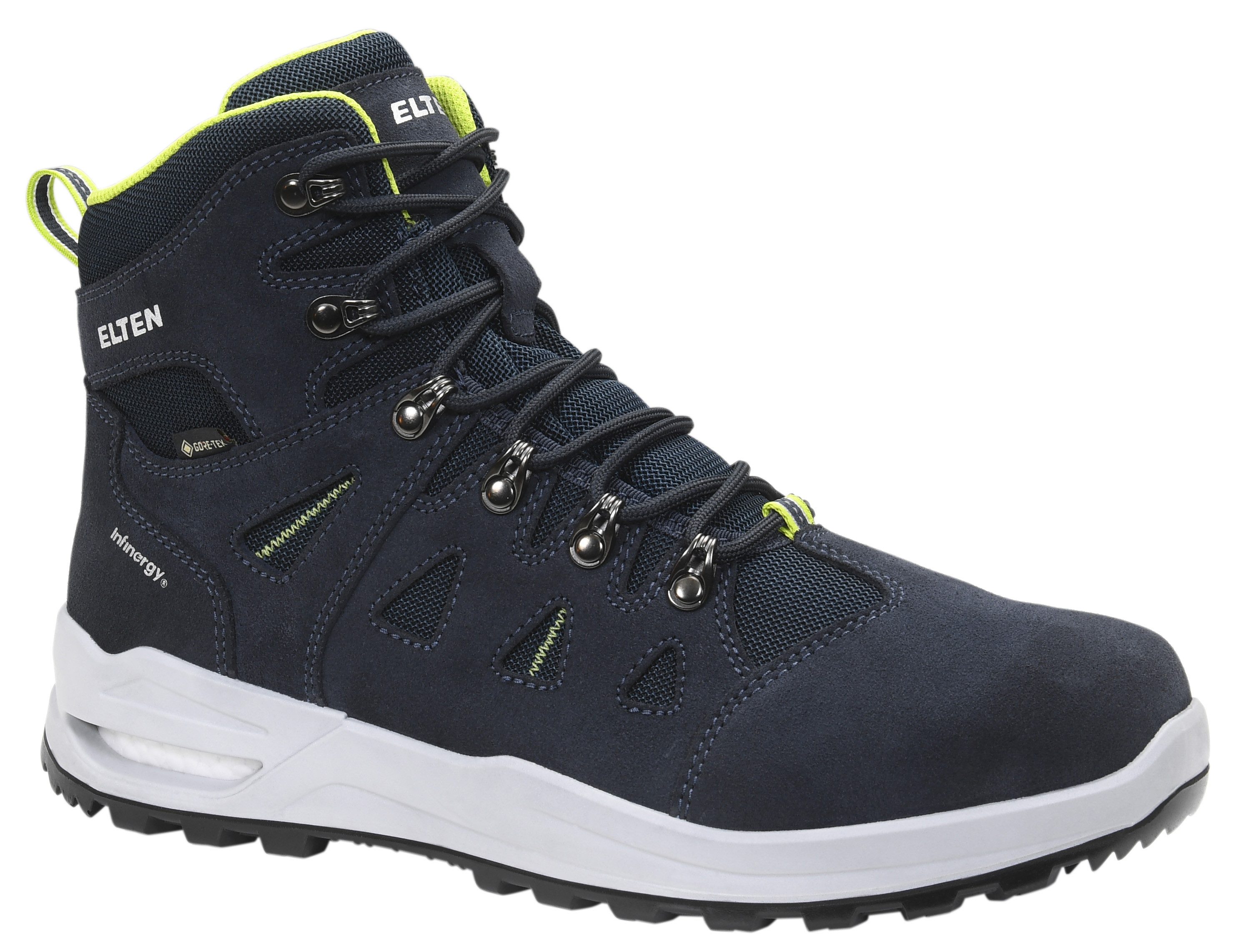RILEY XXF GTX® blue-lime Mid ESD O2 WR Sicherheitsstiefel