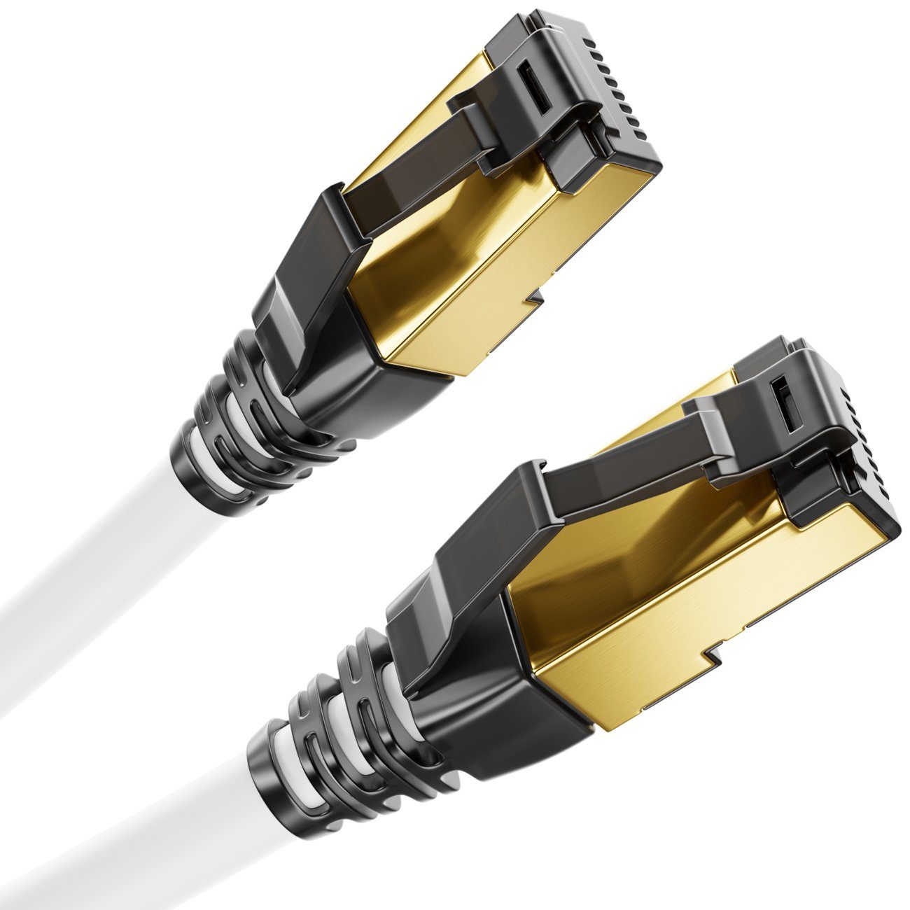 deleyCON deleyCON 10m CAT8.1 Patchkabel Netzwerkkabel RJ45 LAN DSL Kabel S/FTP LAN-Kabel