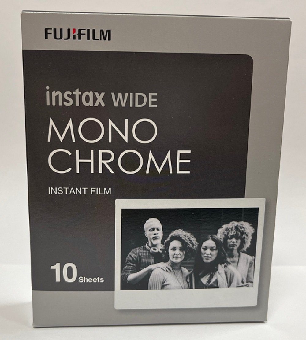 Werbung FUJIFILM Instax Wide Monochrome Film Sofortbildkamera Stück für 10