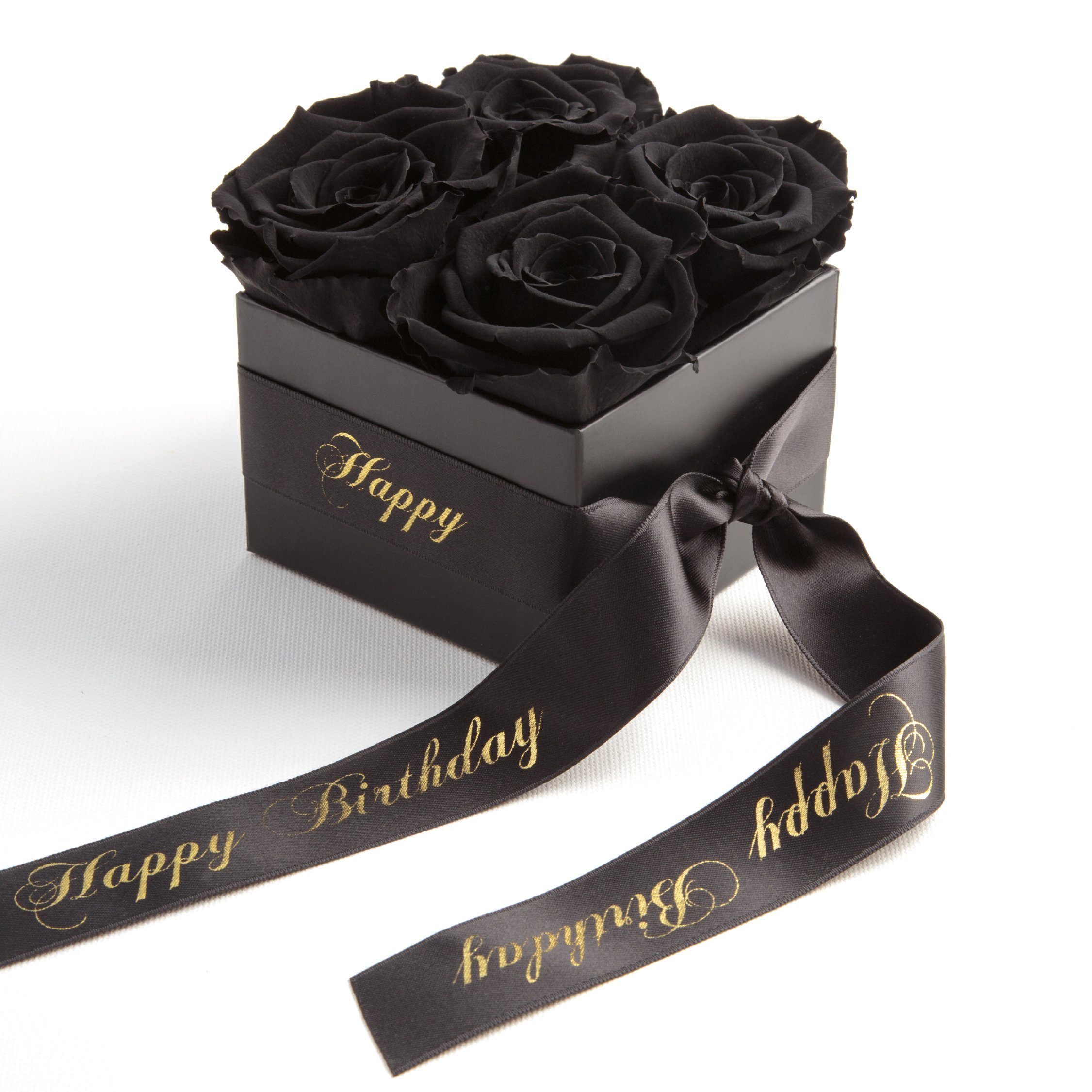 Kunstblume Infinity Rosenbox Happy Birthday Geschenk günstig online kaufen