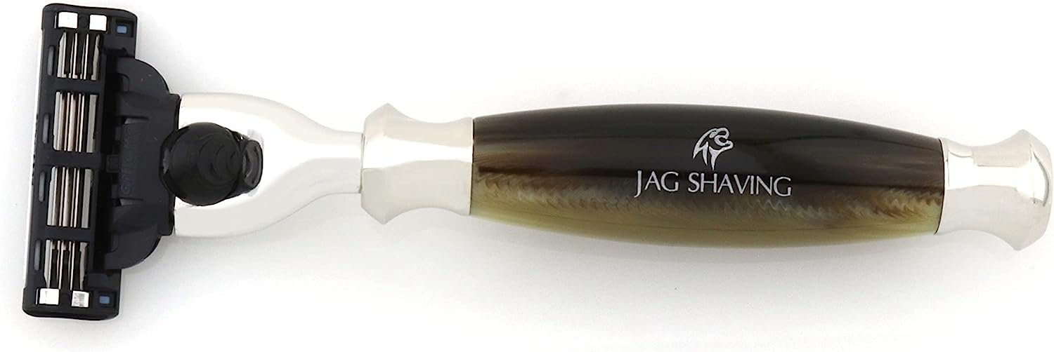 JAG 3-teiliges Rasierpinsel-Set – aus Dachshaar, tlg. echtem Rasierset Rasierpinsel 3 SHAVING