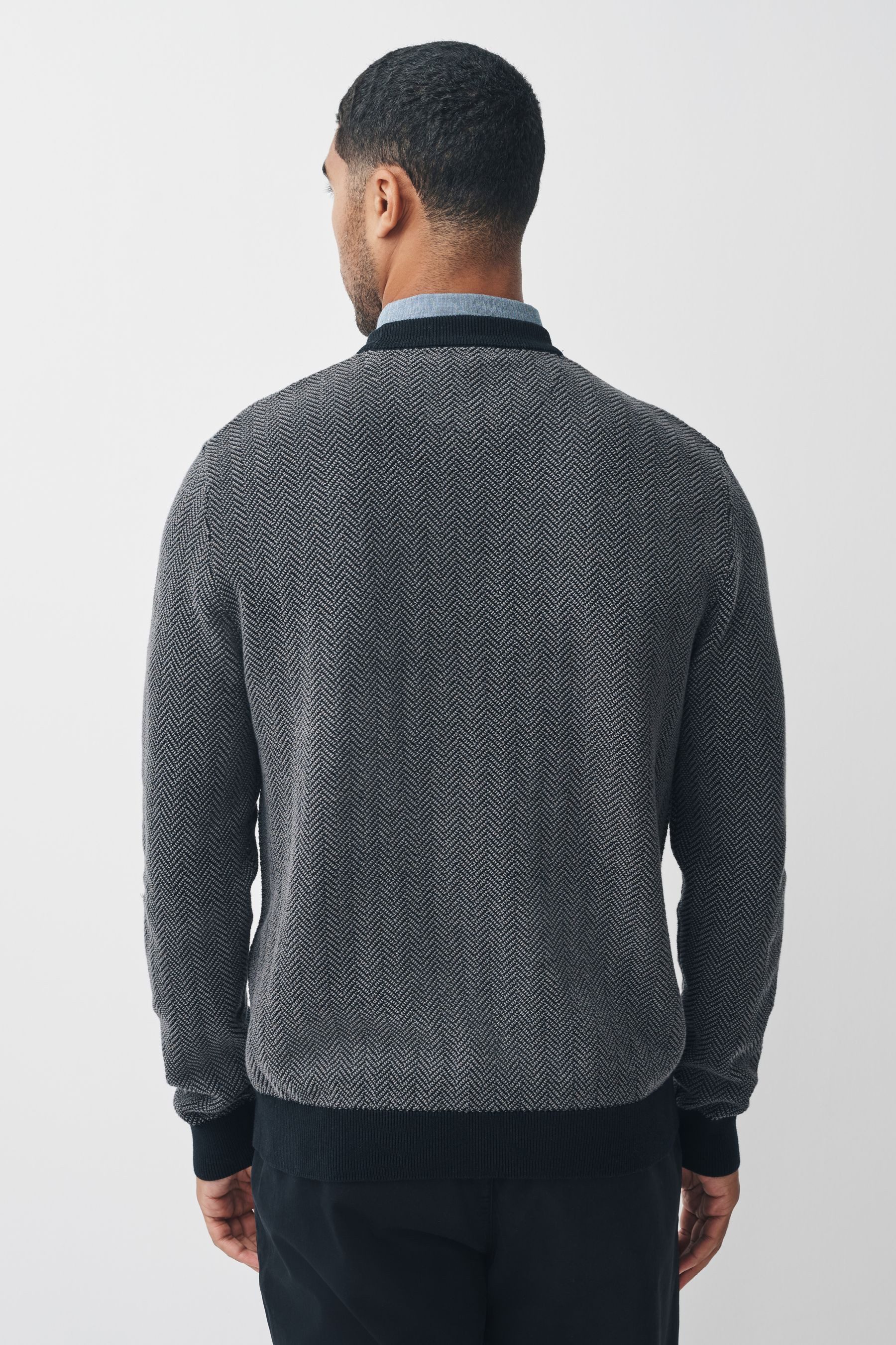 Next 2-in-1-Pullover Regular Fit Pullover mit eingenähtem Kragen (1-tlg) günstig online kaufen