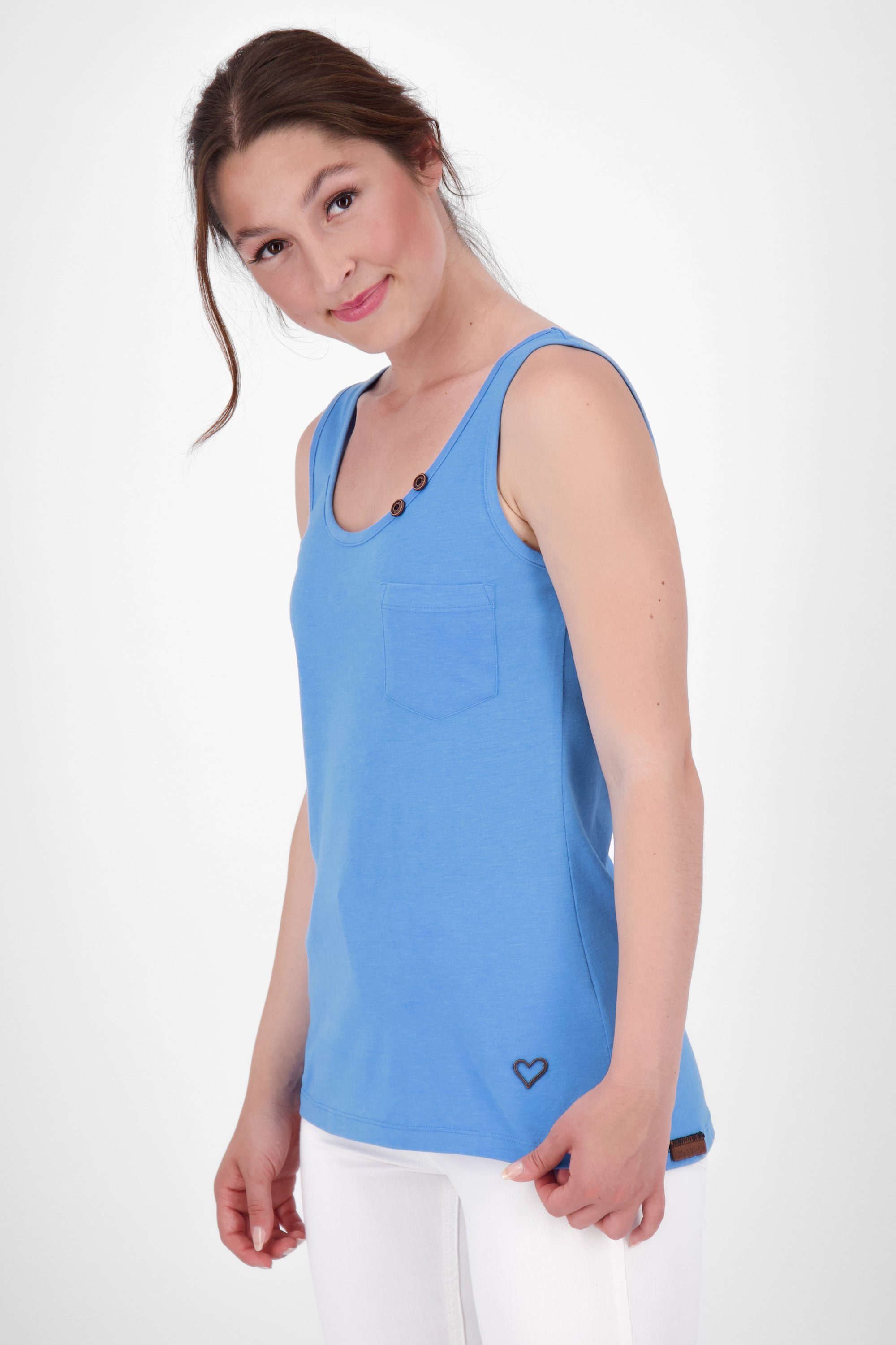 Alife & melange Damen T-Shirt Top Kickin azure JennyAK Tanktop, A Shirt