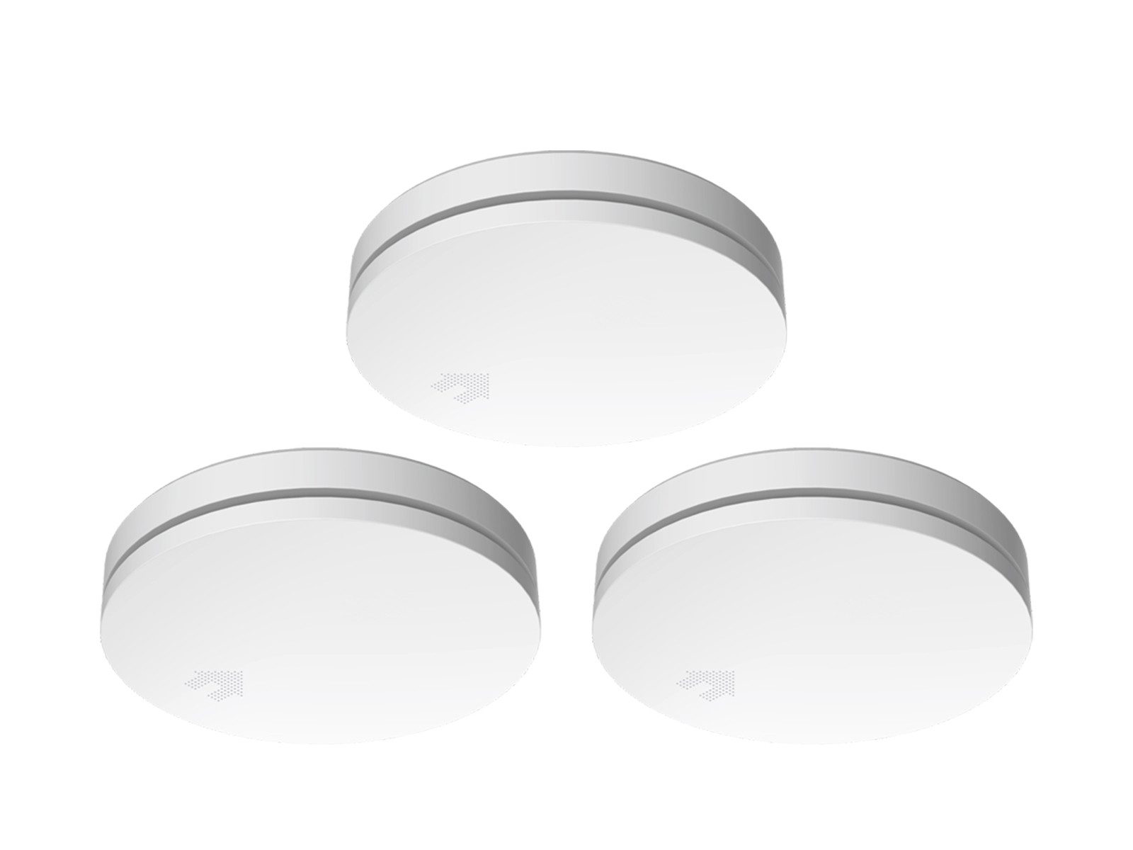 Elro Rauchmelder (3er Set Optischer Desing Rauchwarnmelder mit 10 Jahres Batterie, flach)