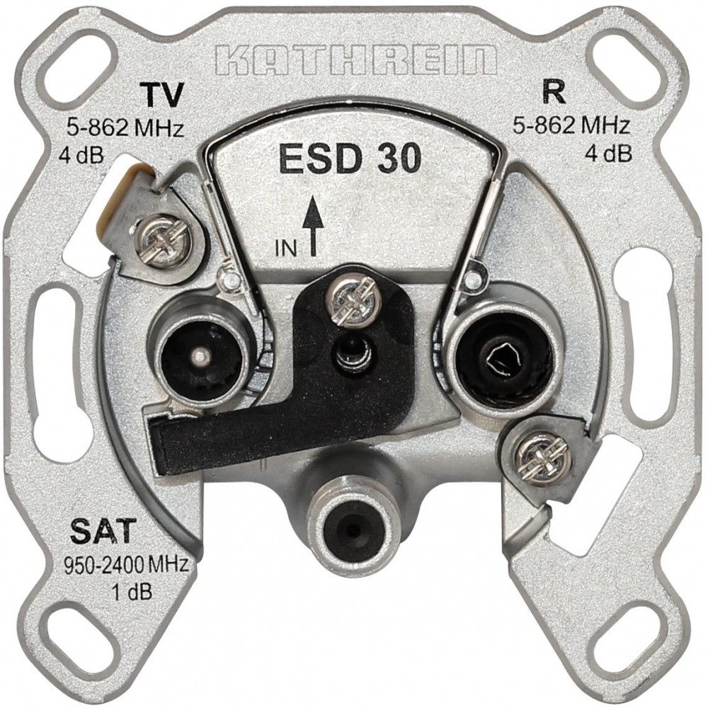 Kathrein Kathrein ESD 30 Antennendose - Antennentechnik. Dachantenne (3-fach), Frequenzbereich 4-2400 MHz