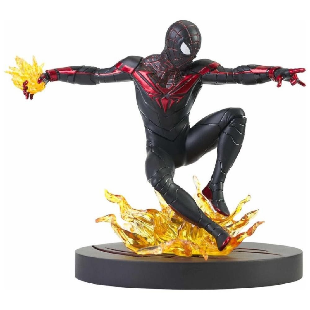 Diamond Select Toys Sammelfigur Marvel Gallery Comic Spiderman PS5 Miles Morales Figure 18cm
