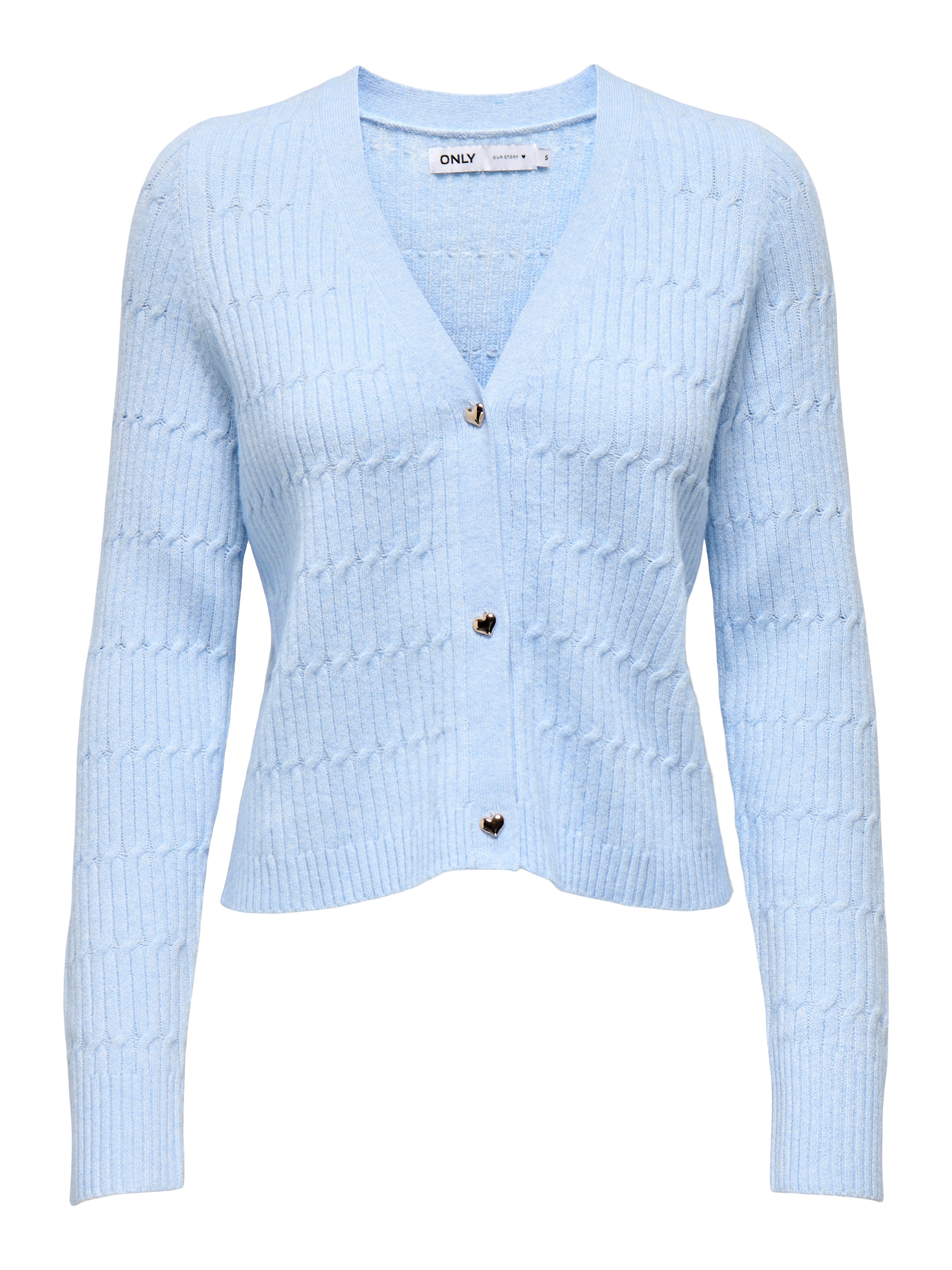 Strickjacke ONLKATIA LS CABLE V-NECK CARDIGAN CC KNT