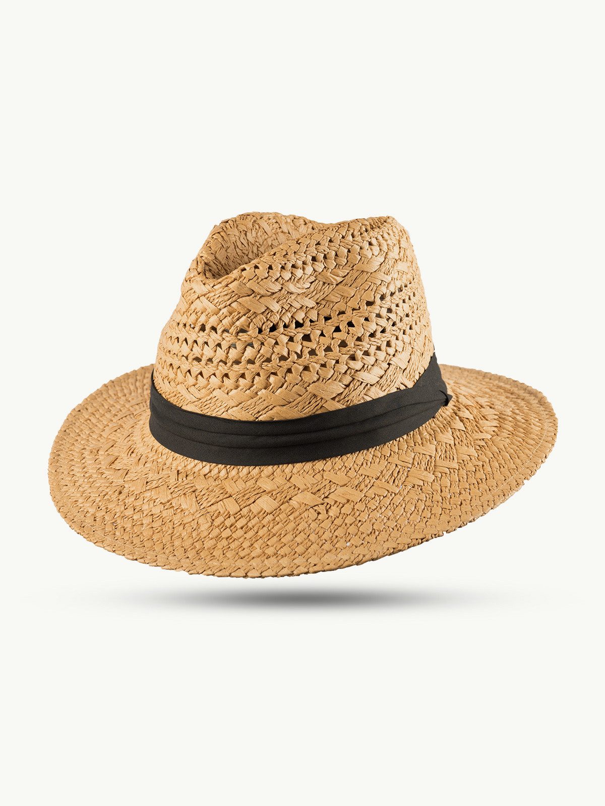 Scippis Strohhut SCIPPIS Sommerhut Manado – Stilvoller Papierstrohhut mit Schwarzband