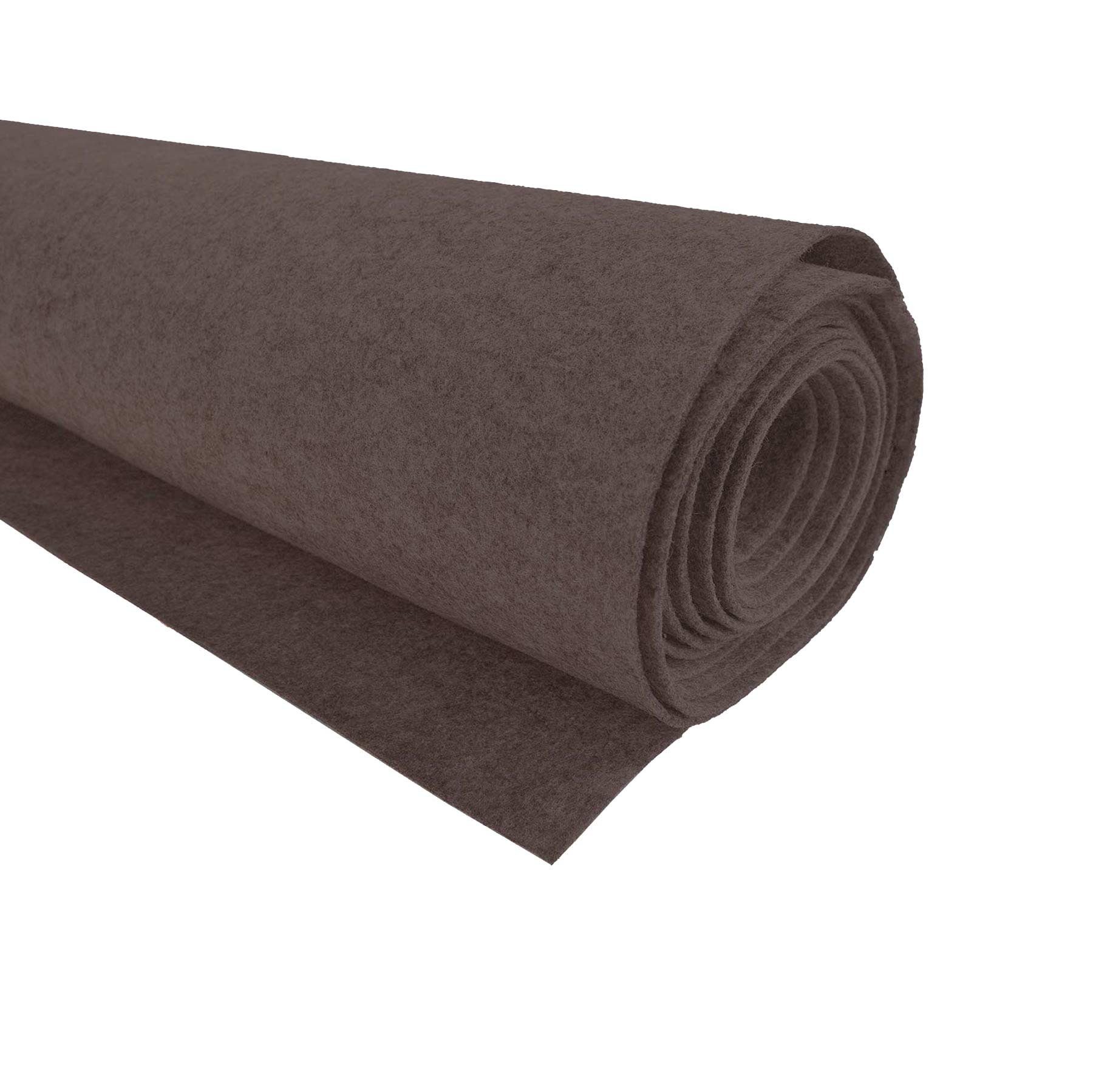 maDDma Stoff 1m waschbarer Bastelfilz Meterware Filz 90cm x 1,5mm, graubraun