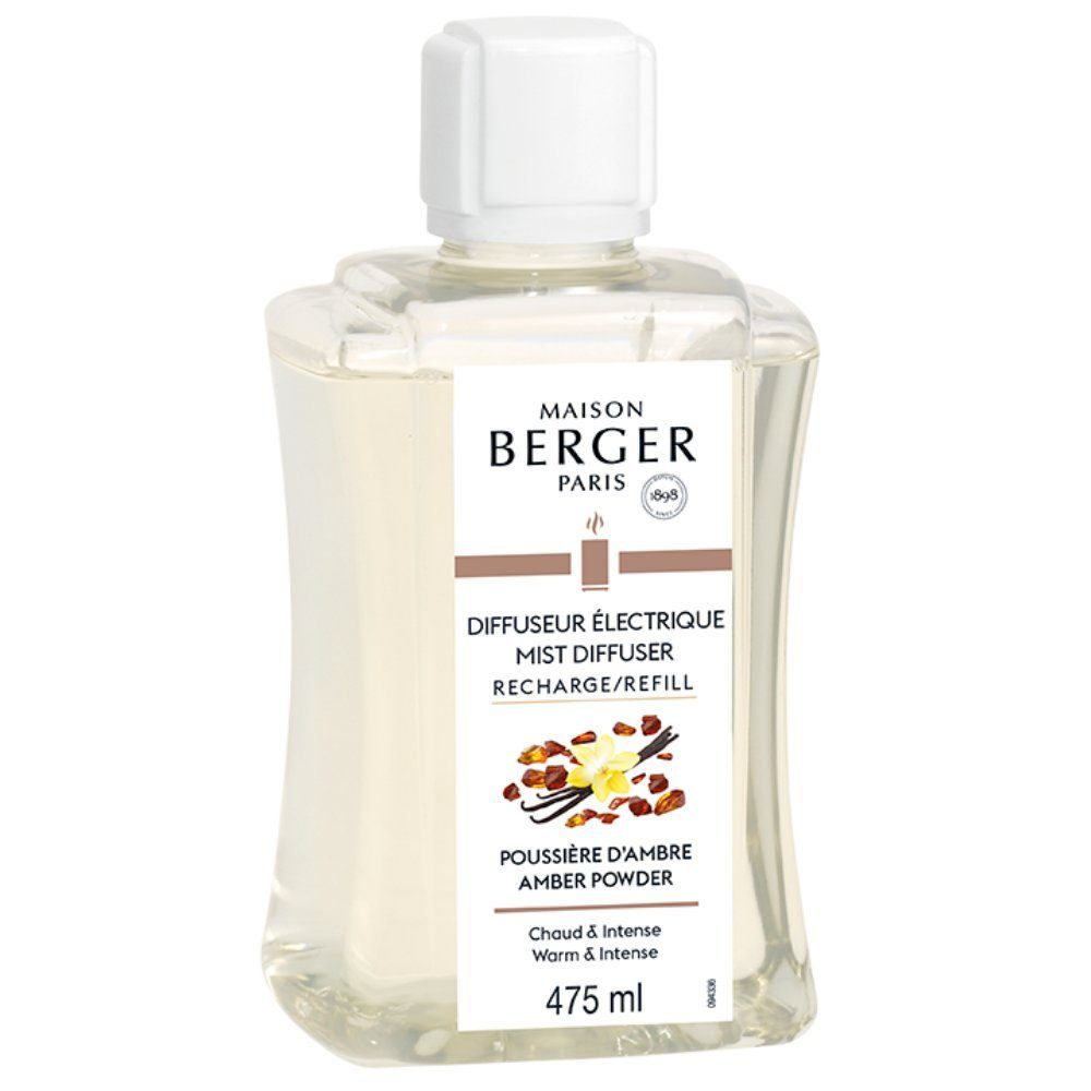 BERGER Pudriger - elektrischen für - Amber 475ml Diffuser Refill Duftlampe - (21,05€/1l) MAISON PARIS Aroma