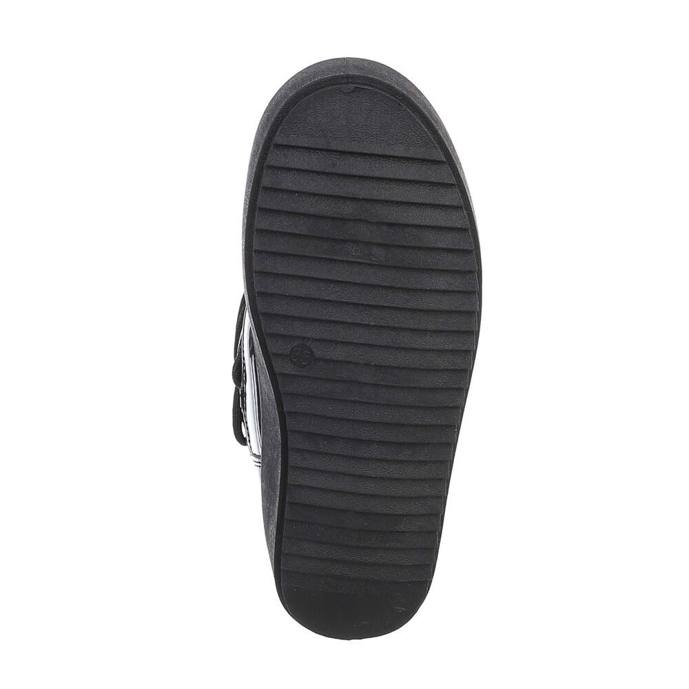 Ital-Design Kinder Snowboots Freizeit Stiefelette (87531944) Flach Stiefeletten in Schwarz