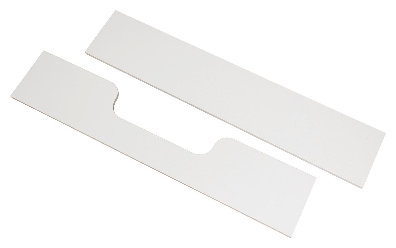 trendteam Umbauseiten Bettseiten-Set 2-teilig MATS, Weiß matt, B 140 x H 27 x T 2 cm