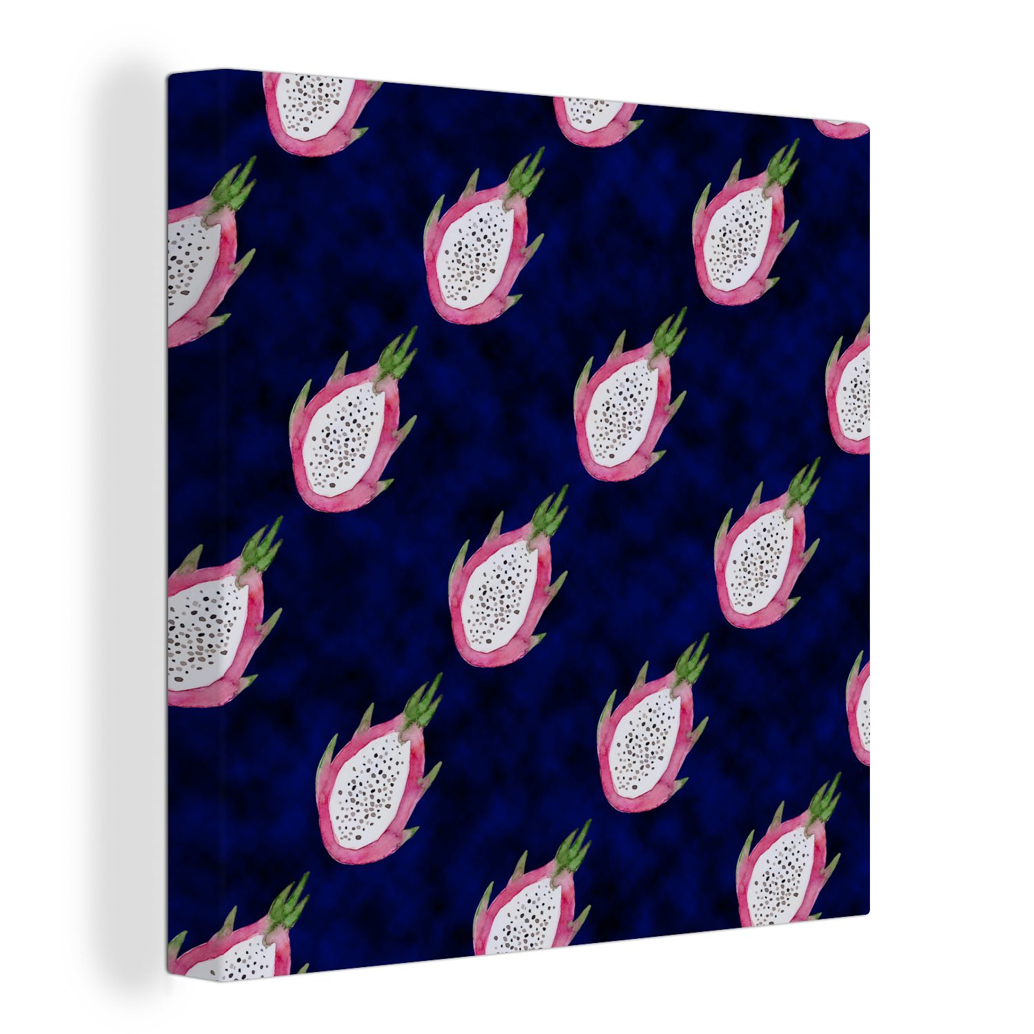 OneMillionCanvasses® Leinwandbild Drachenfrucht - Obst - Tropisch, (1 St), Leinwand Bilder für Wohnzimmer Schlafzimmer