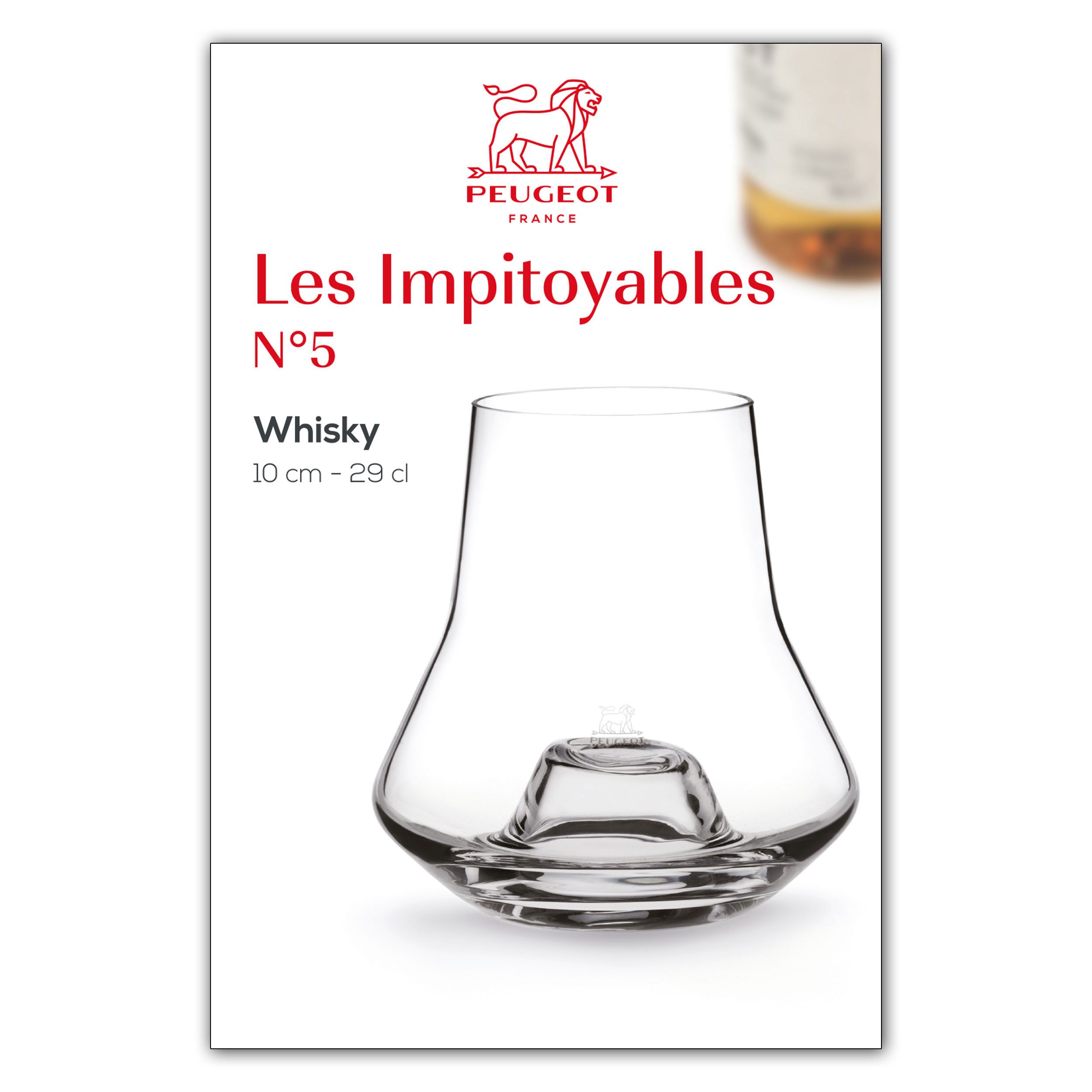 PEUGEOT Whiskyglas LES IMPITOYABLES N°5 Mundgeblasenes Glas für Whisky
