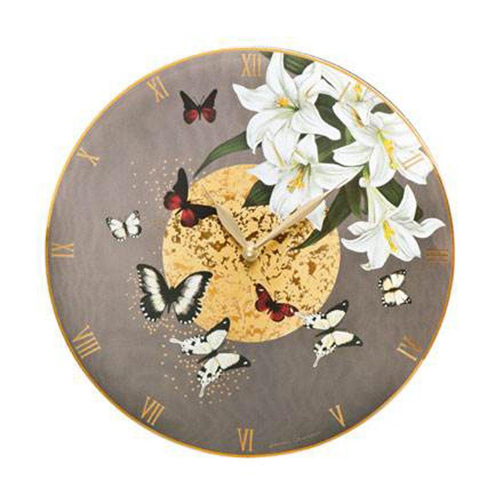 Goebel Wanduhr Artis Orbis Joanna Charlotte Lilies Grey 26150031