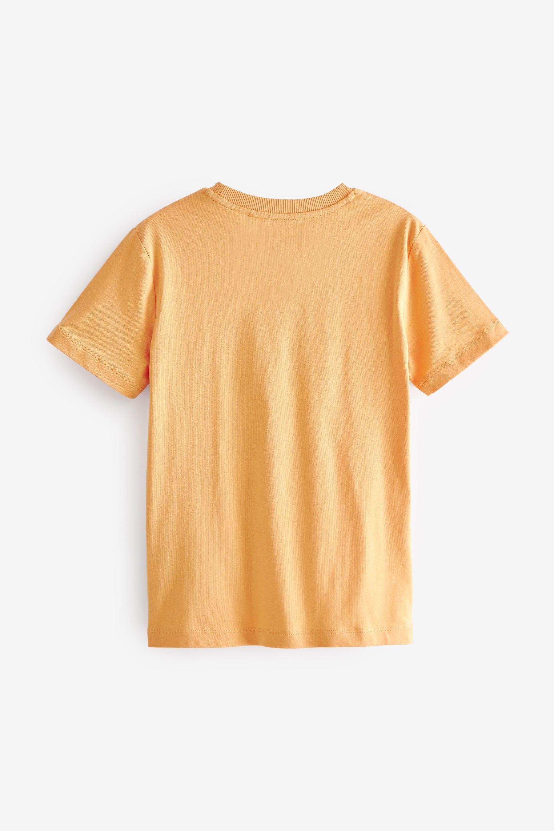 Peach Minions (1-tlg) Next Orange T-Shirt Kurzärmliges T-Shirt
