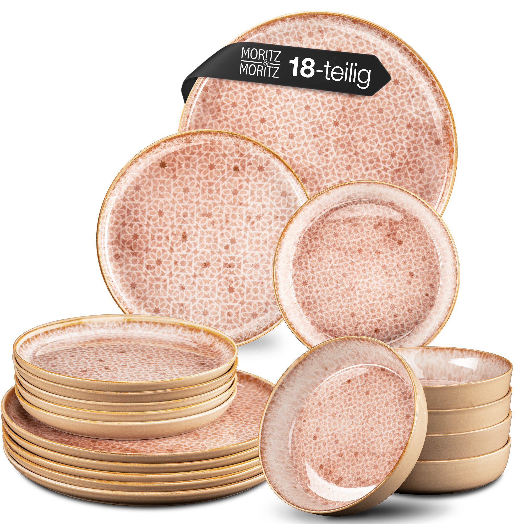 Tafelservice TERRA Geschirrset Rosa