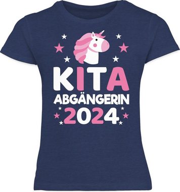 Shirtracer T-Shirt Kita Abgängerin 2024 Einhorn Einschulung Mädchen
