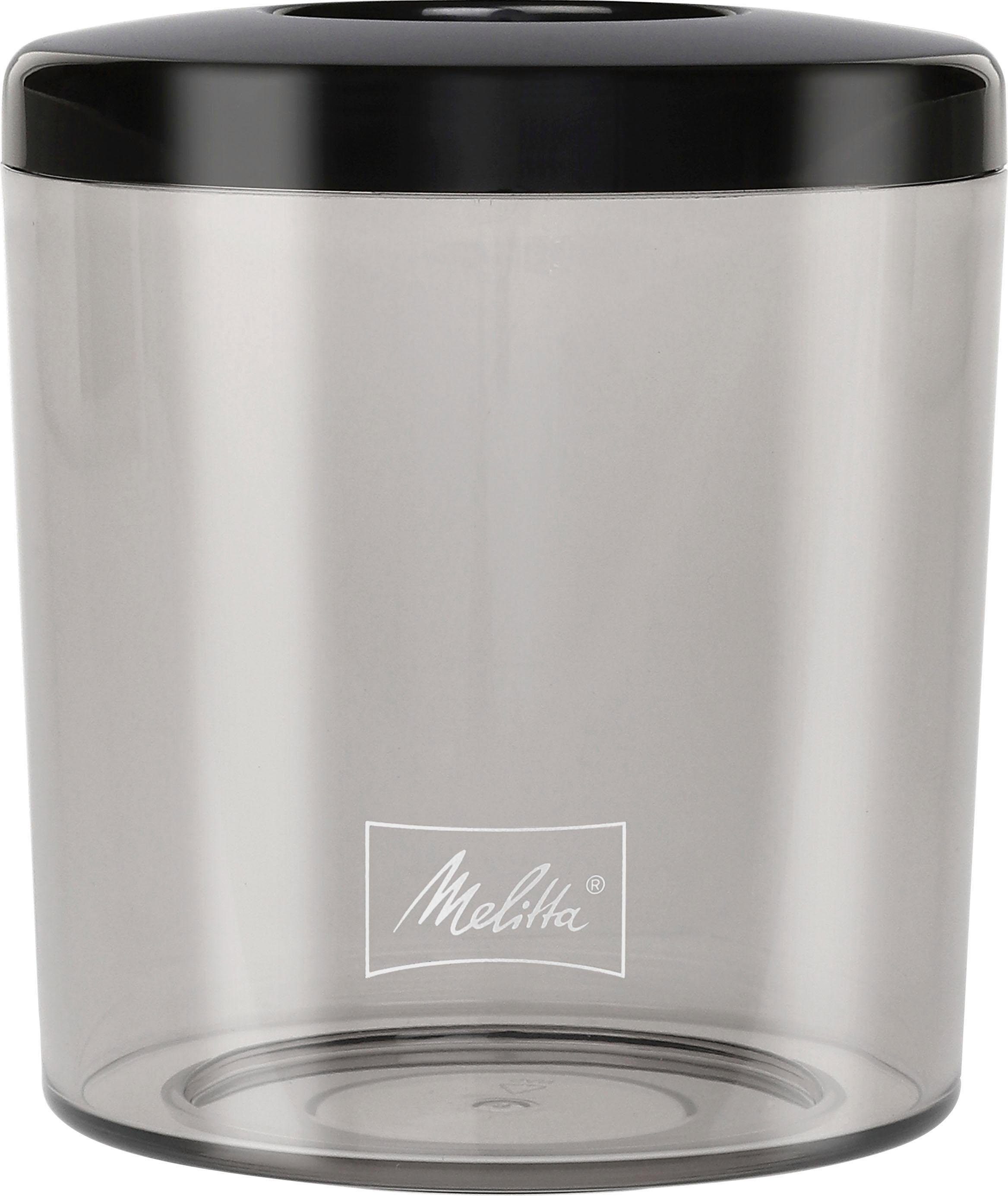 Melitta 375 1027-01 schwarz-Edelstahl, Kegelmahlwerk, Bohnenbehälter W, g Calibra Kaffeemühle 160