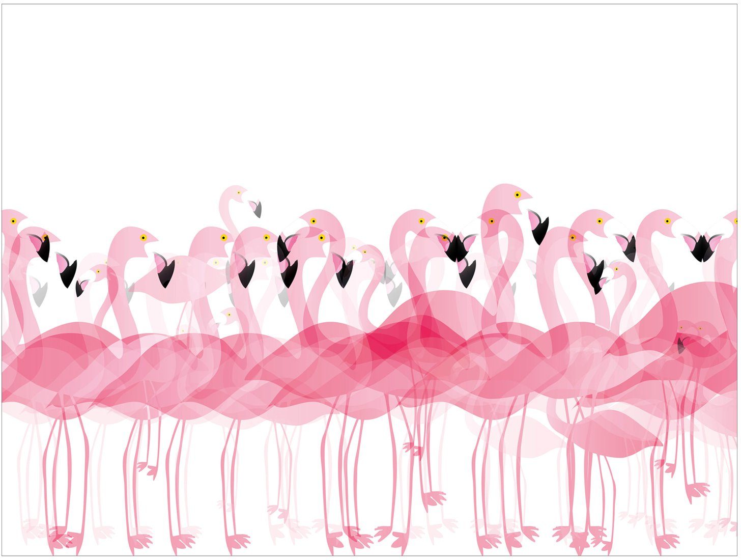 Flamingo, für Innen- cm 30x40 Matteo den 4-St), Außenbereich, (Set, wasserabweisend, Contento, Platzset, und