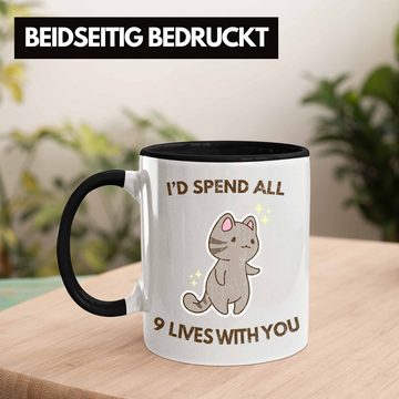 Trendation Tasse Trendation - Valentinstag Tasse Geschenk für Ihn Sie Lustig Katzenliebhaber Geschenkidee Becher Freund Freundin Liebe Paare