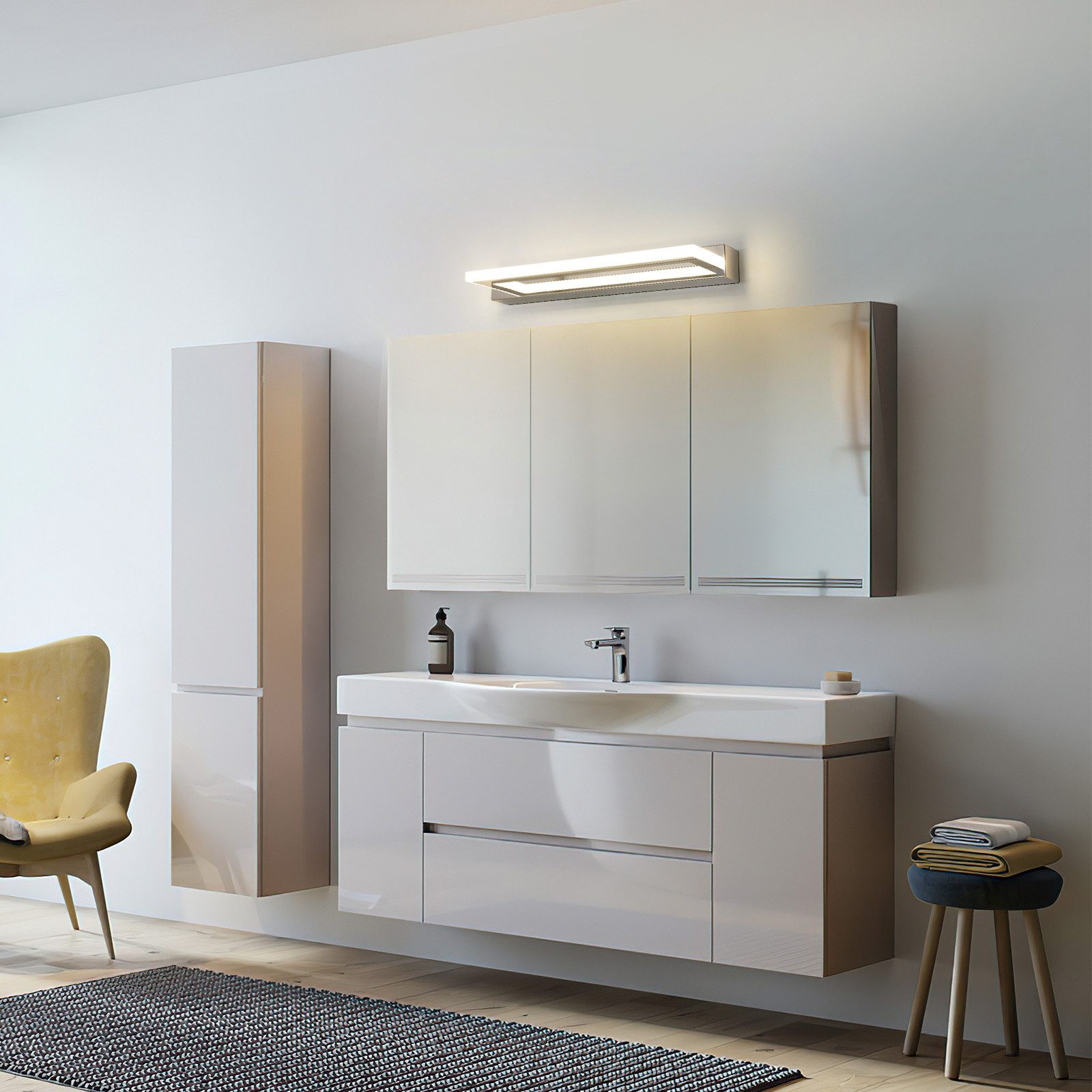 Goeco LED Spiegelleuchte LED Spiegelleuchte,9W Energiesparlampe,für günstig online kaufen