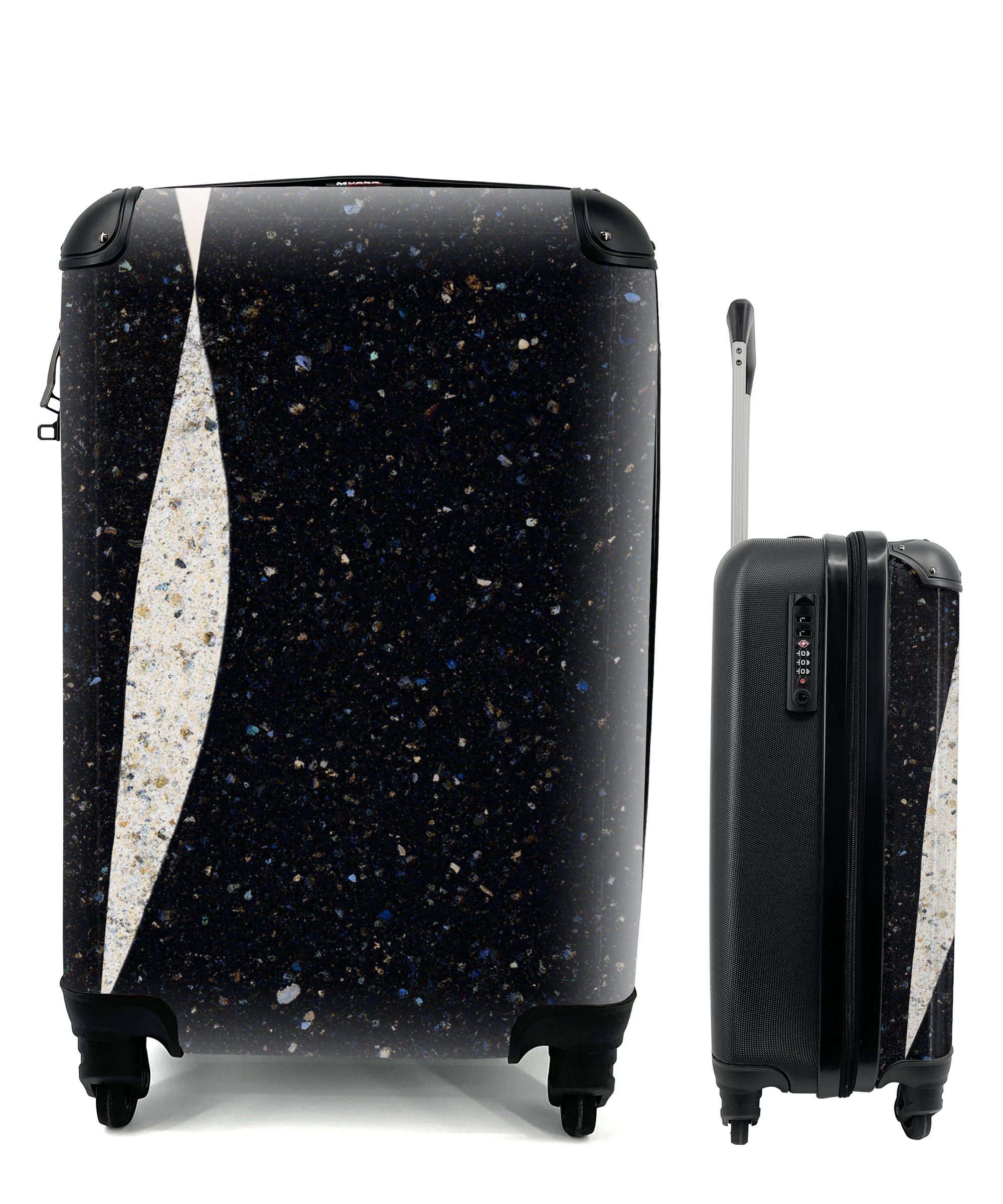 MuchoWow Handgepäckkoffer Abstrakt - Minimalismus - Design, 4 Rollen, Reisetasche mit rollen, Handgepäck für Ferien, Trolley, Reisekoffer | Handgepäck-Koffer