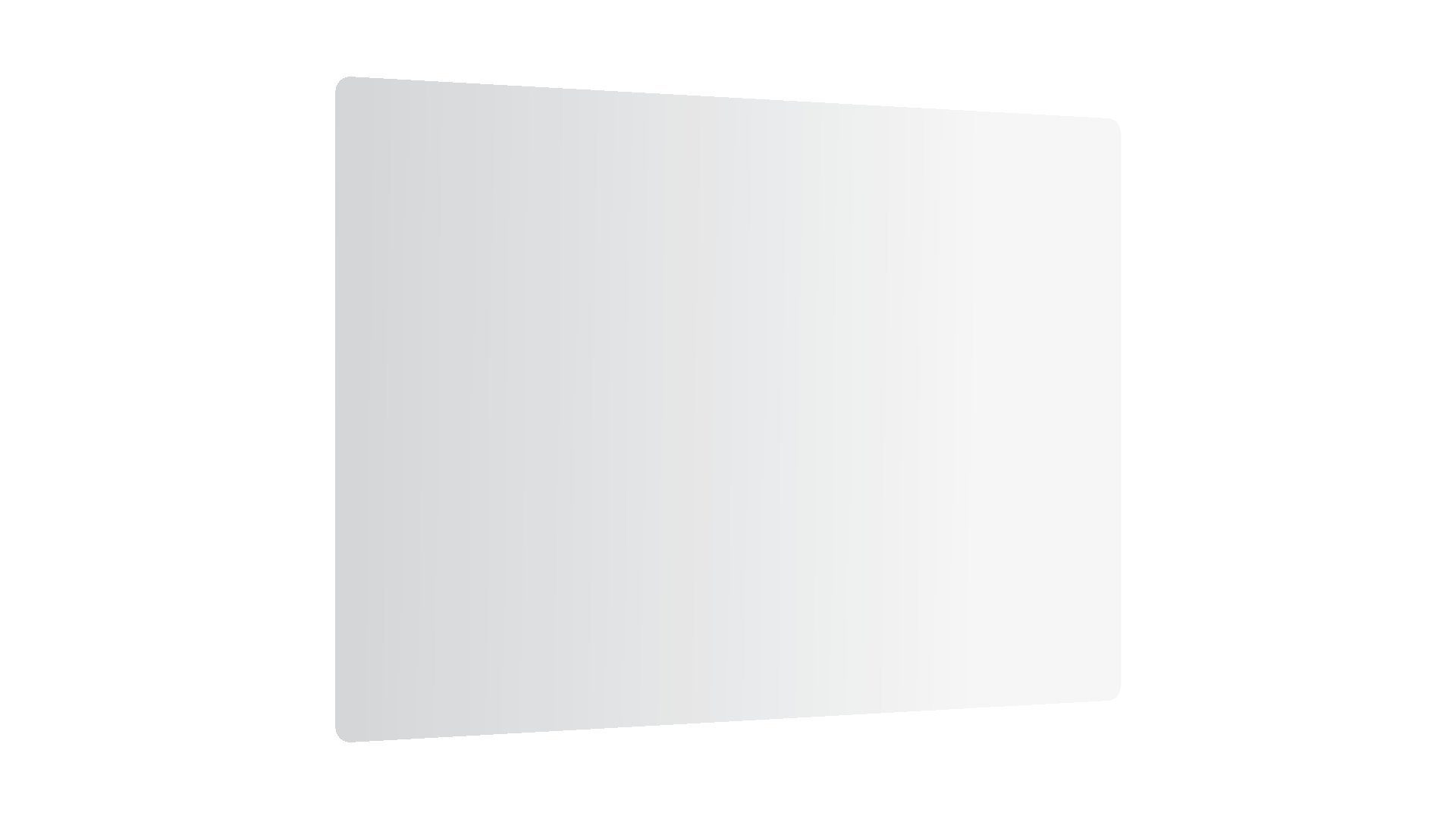 52×60 cm Arbeitsplatte White Schneidebrett Schneidebrett ALLboards Glas Super Herdabdeckplatte